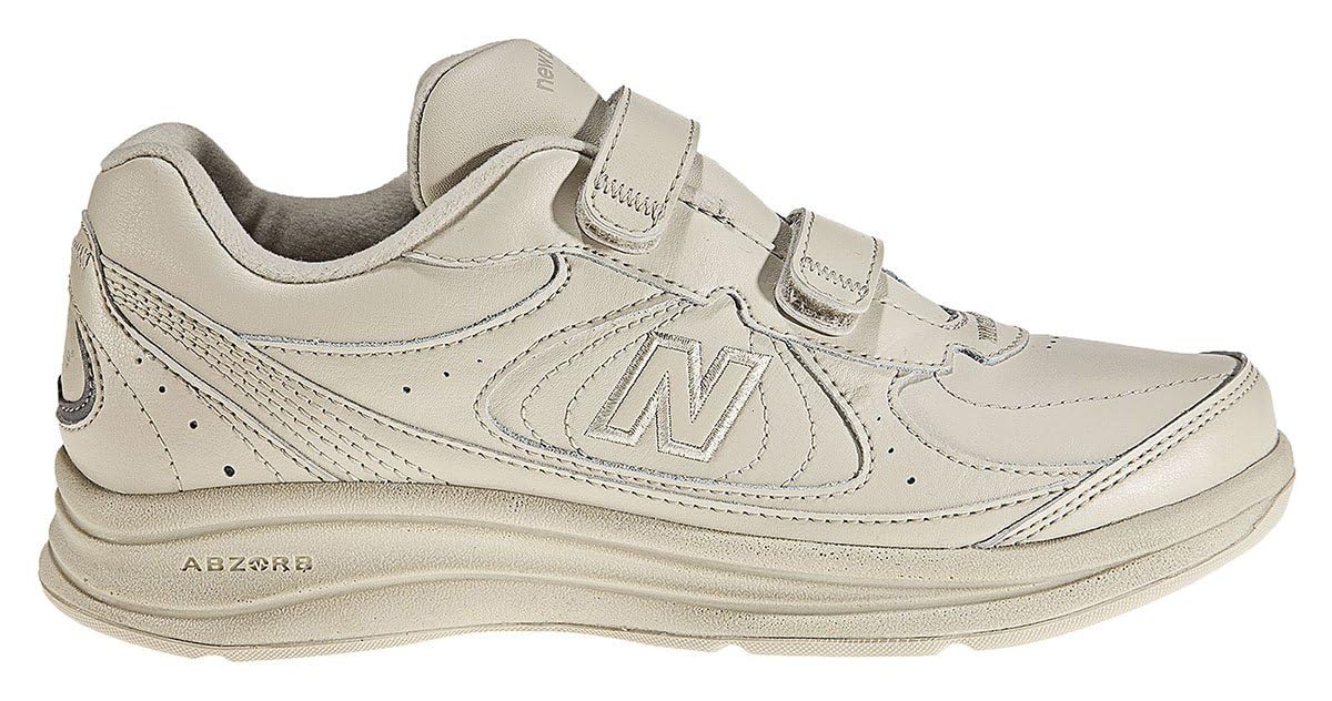 New Balance Mens 577 V1 Hook And Loop Walking Shoe, Bone, 105 W Us