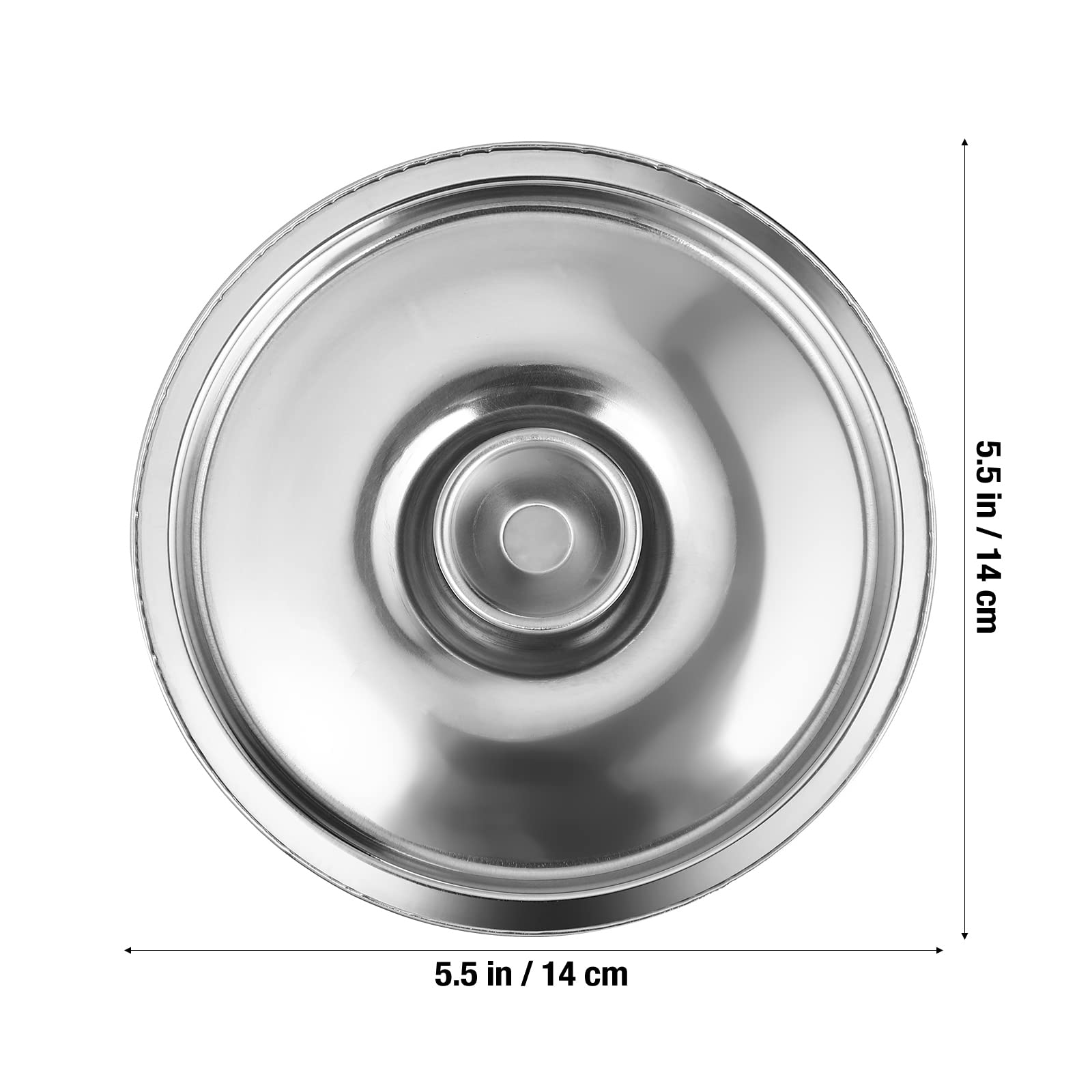 Cabilock 5.5In/14Cm Universal Lid For Pans Pots Cover Seasoning Pot Cover Replacement Accessories Frying Pan Cover And Cast Iron