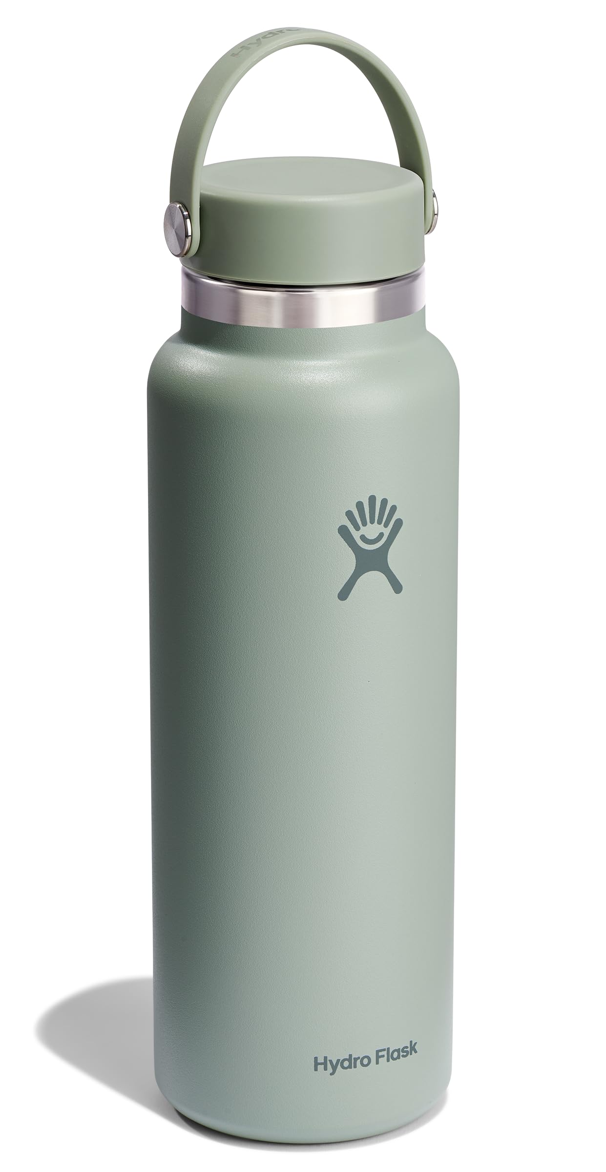 Hydro Flask Water Bottle - Insulated Stainless Steel - Wide Mouth Flex Lid, Non Spill, Leakproof and Refillable in 40 Oz
