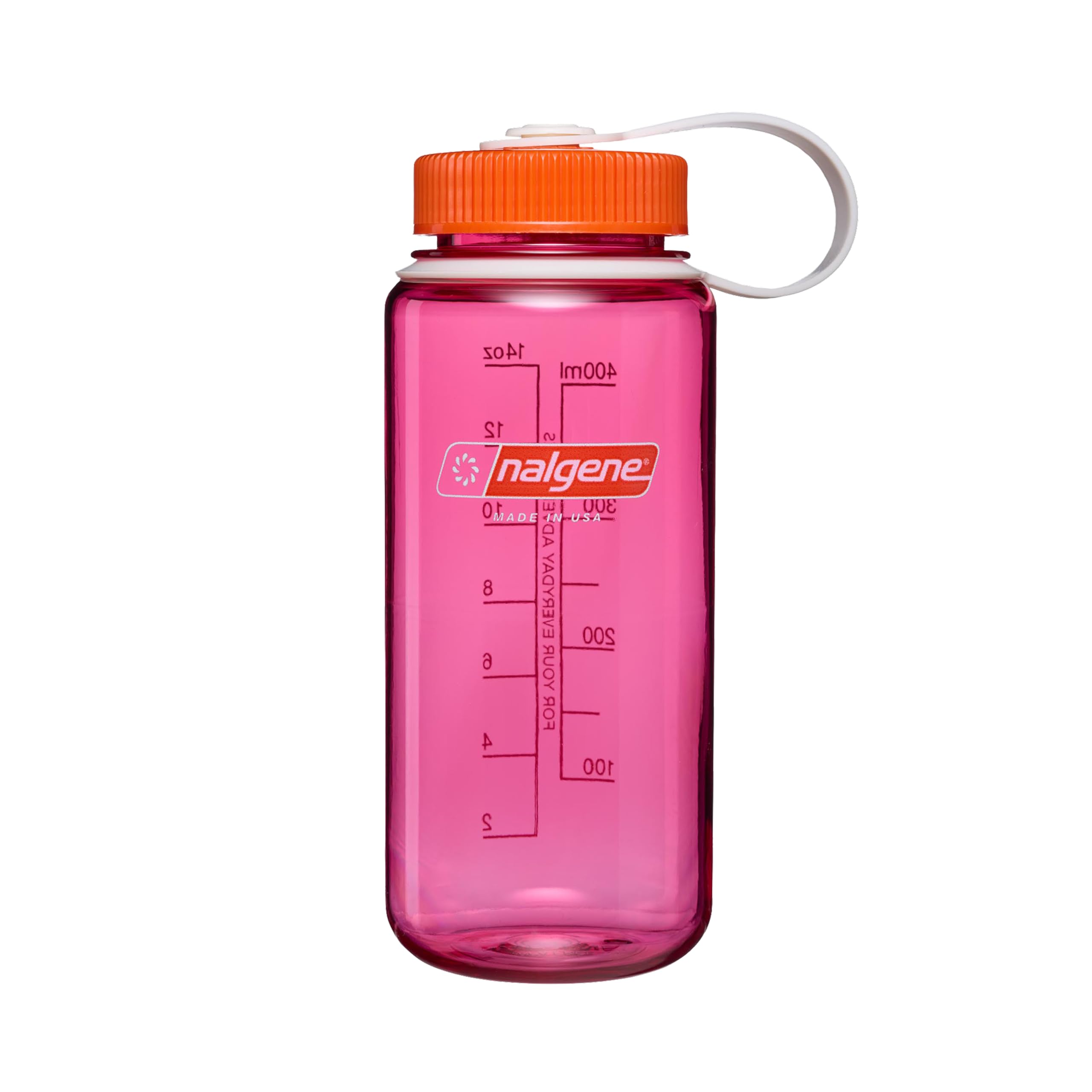 Nalgene 16 oz Wide Mouth Water Bottle | Slim Cup Holder Size, BPA-Free, Durable & Leak Proof Travel Bottle - Thrill & Motion, Fu