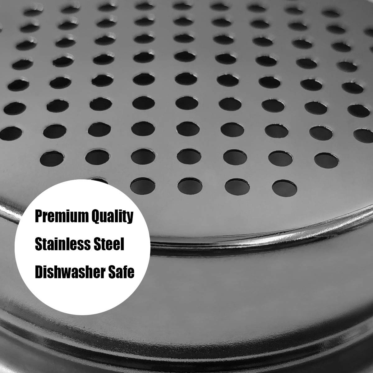 Devilmaycare 2-Pack Stainless Steel Food Can Drainer Strainer, Sieve Tuna Can Oil Press Tuna Can Oil Squeezer Oil Drainer Can Op