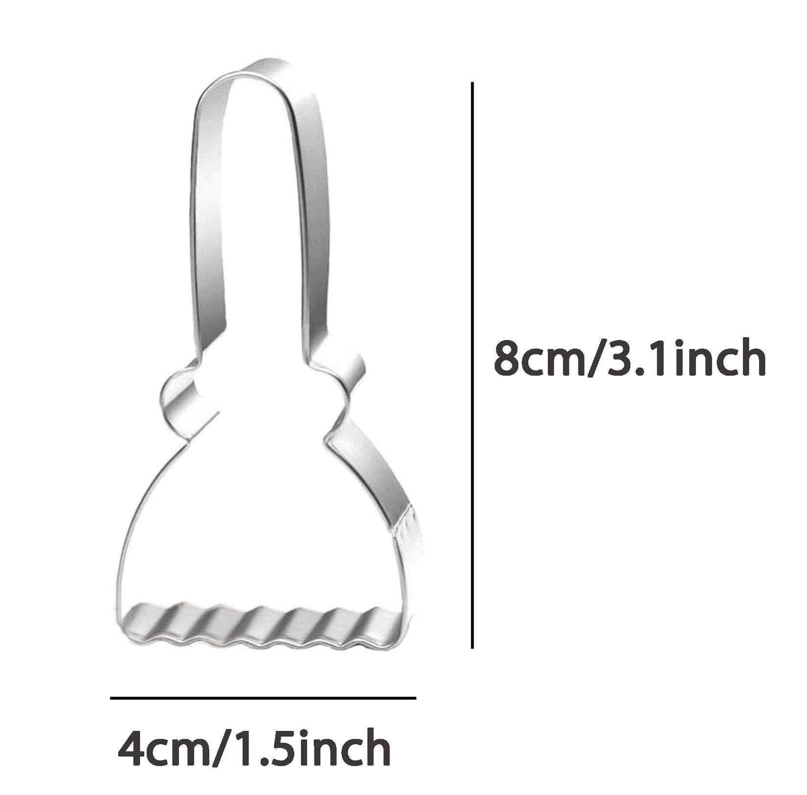 Wjsyshop Witch'S Broomstick Broom Cookie Cutter For Halloween Stainless Steel