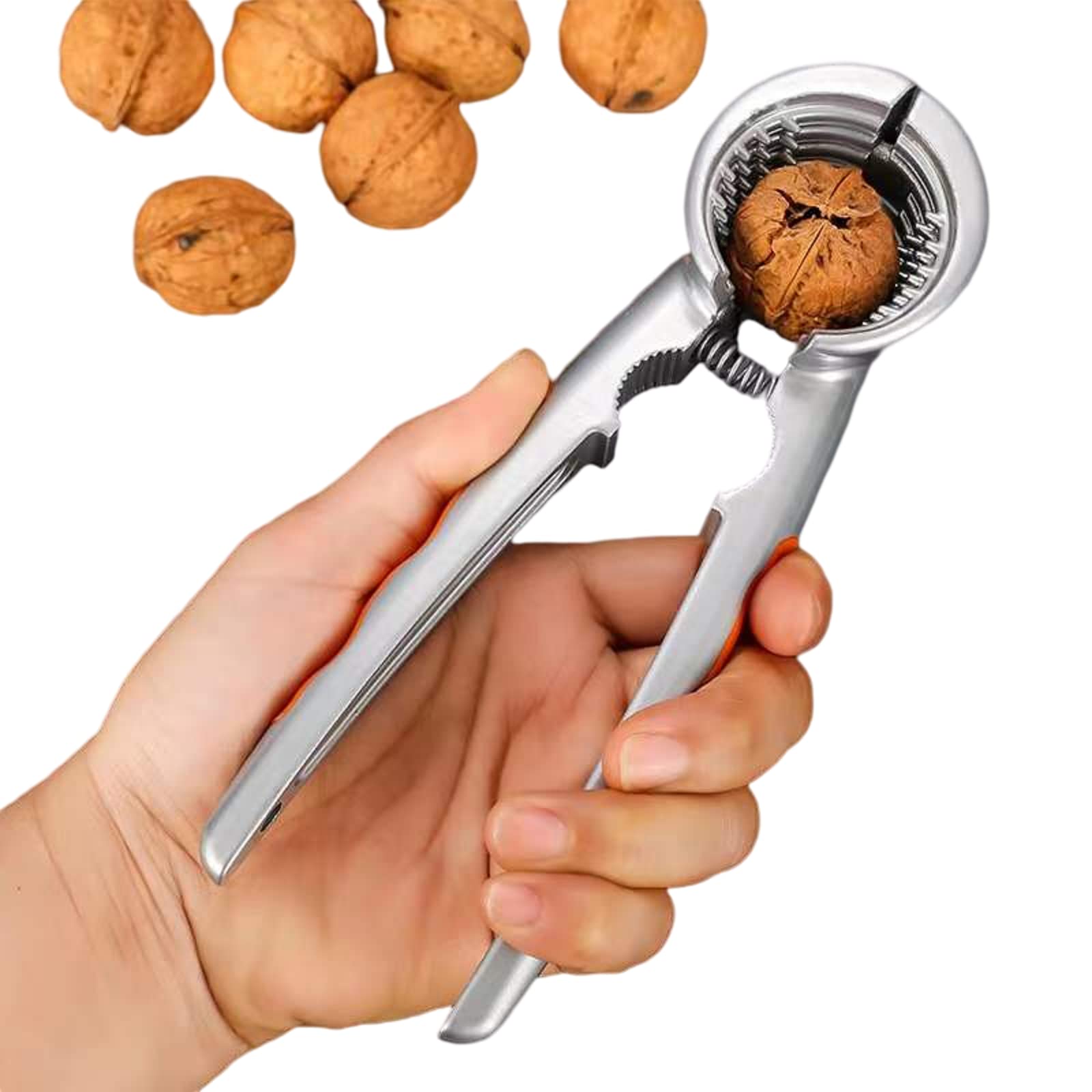 Nut Cracker, Walnut Clamp, Pecan Pliers Opener Stainless Steel Kitchen Tools, Splash Proof Design Pecan Chestnut Clamp Nutcracke