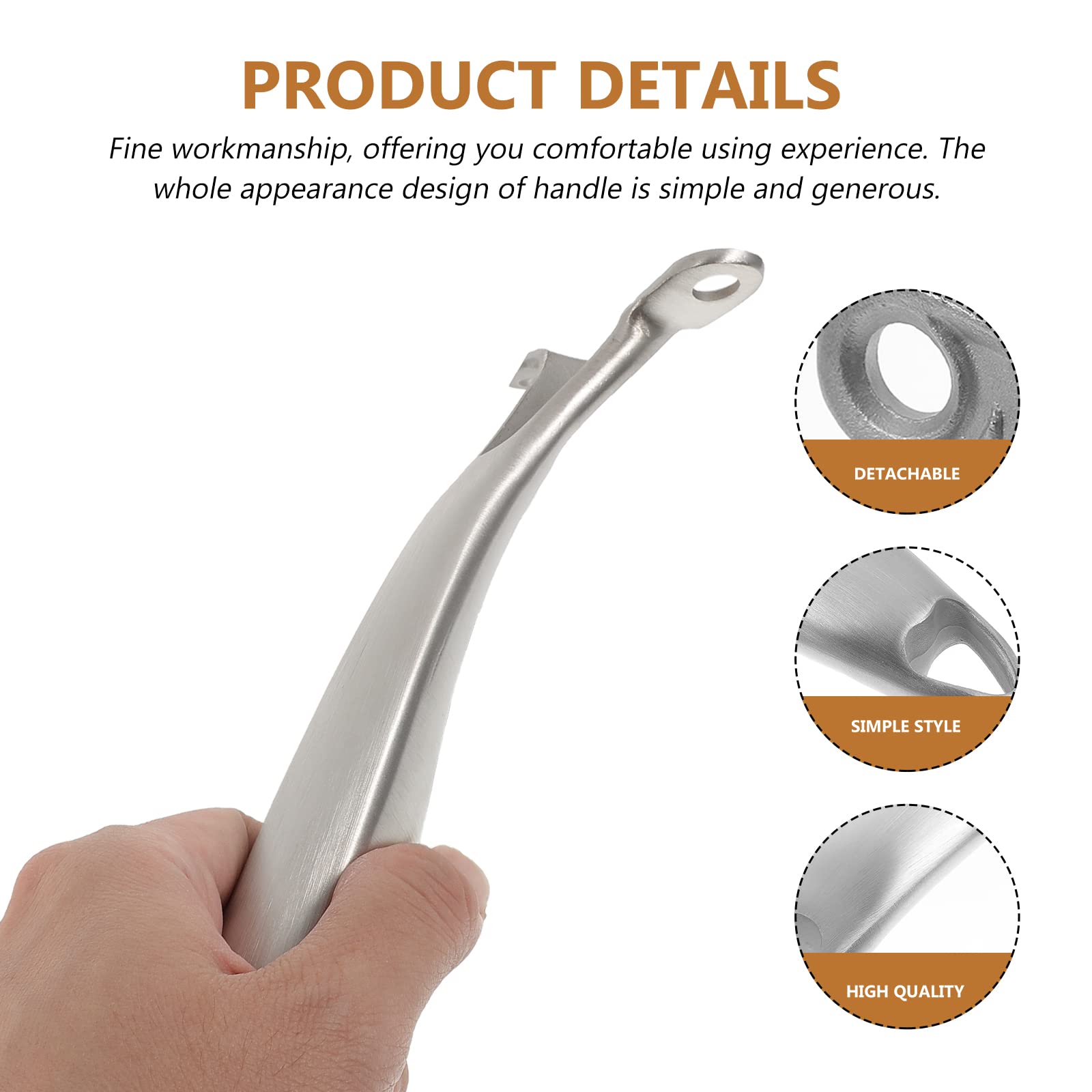 Pan Handle Replacement Stainless Steel Saucepan Handles Bakelite Pot Handle Frying Pan Grip Cookware Accessories For Kitchen