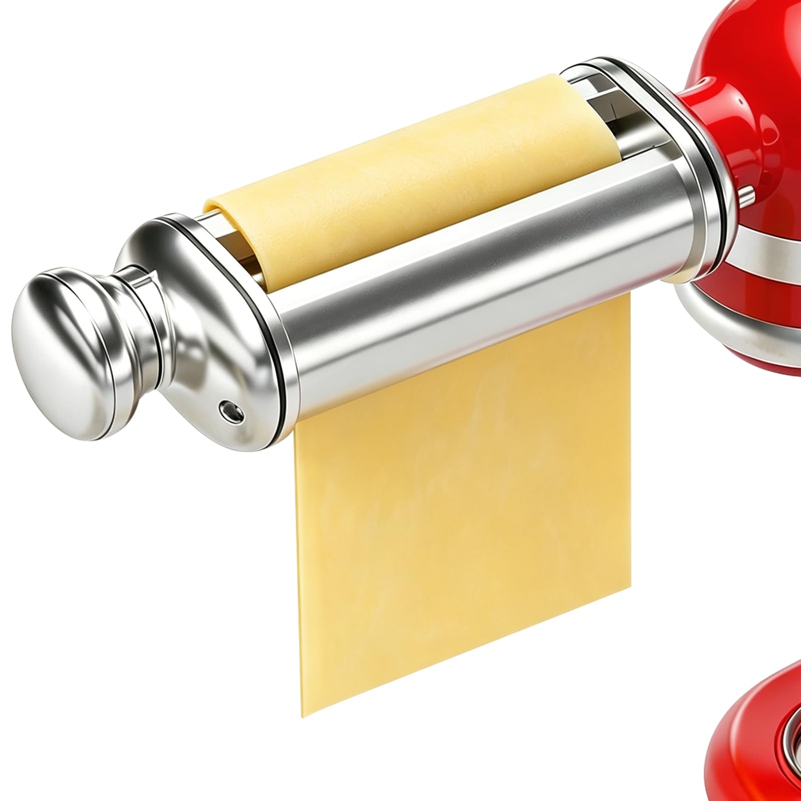 Pasta Roller for Kitchenaid Stand Mixer, Stainless Steel pasta roller attachment with 8 Adjustable Thickness Knob, Dough Pasta R