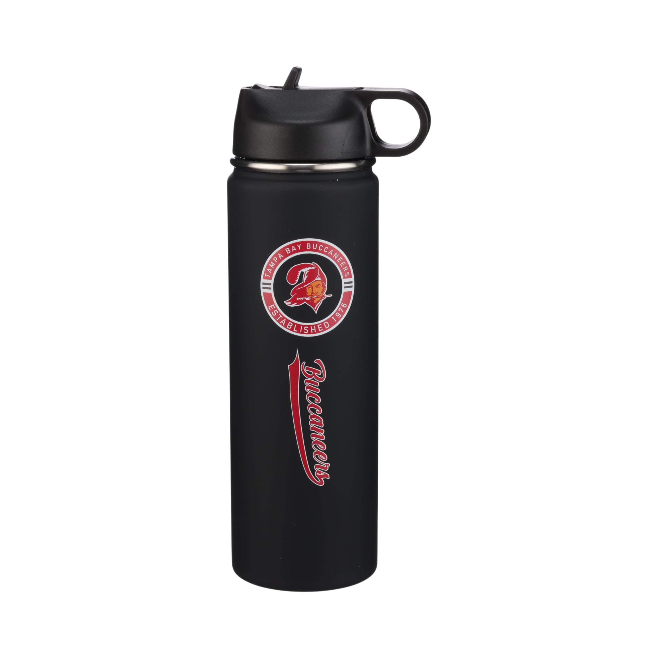 The Memory Company Officially Licensed 22oz Rubberized Water Bottle, Tampa Bay Buccaneers