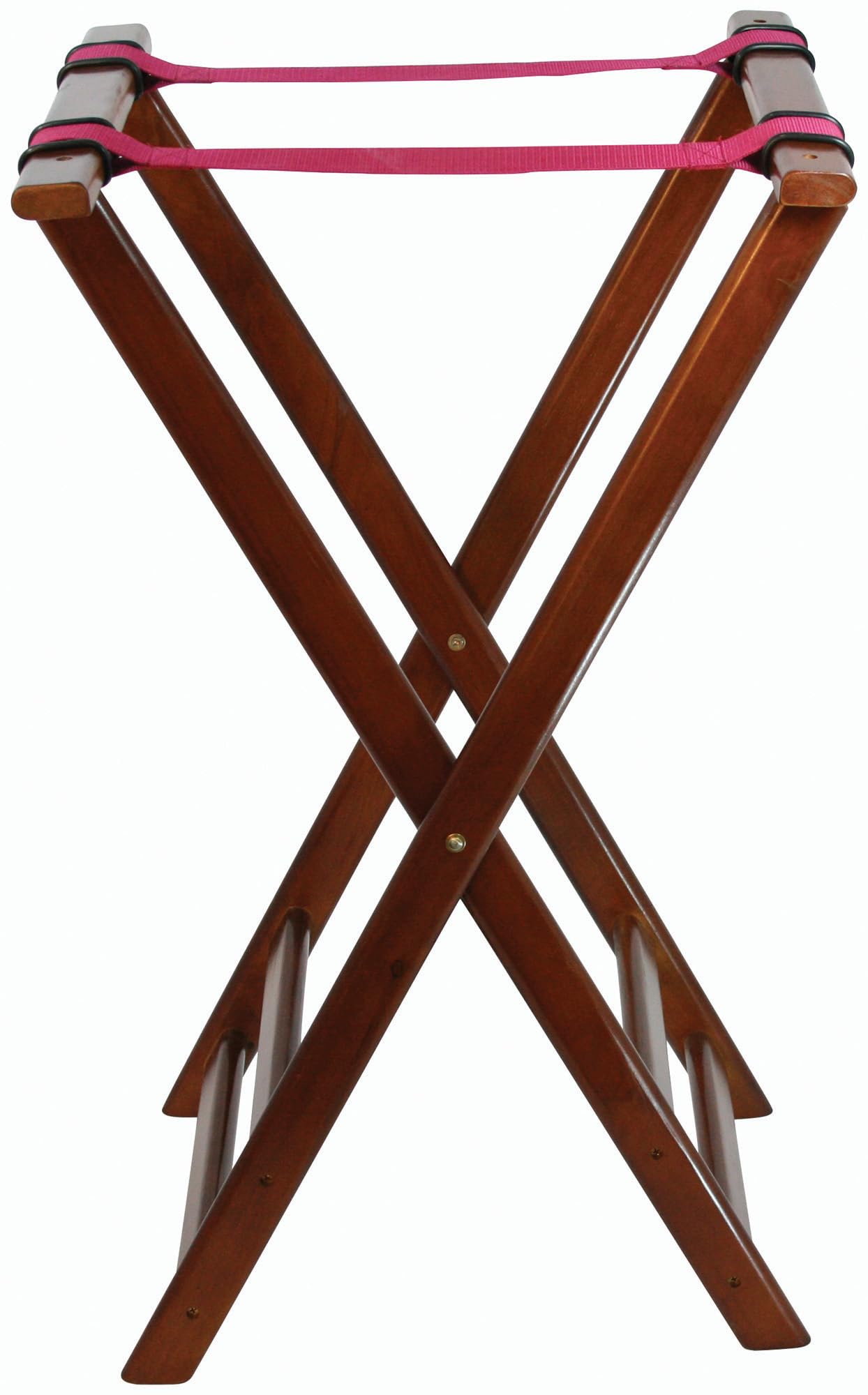 Winco Folding Tray Stand, 32 H, Walnut