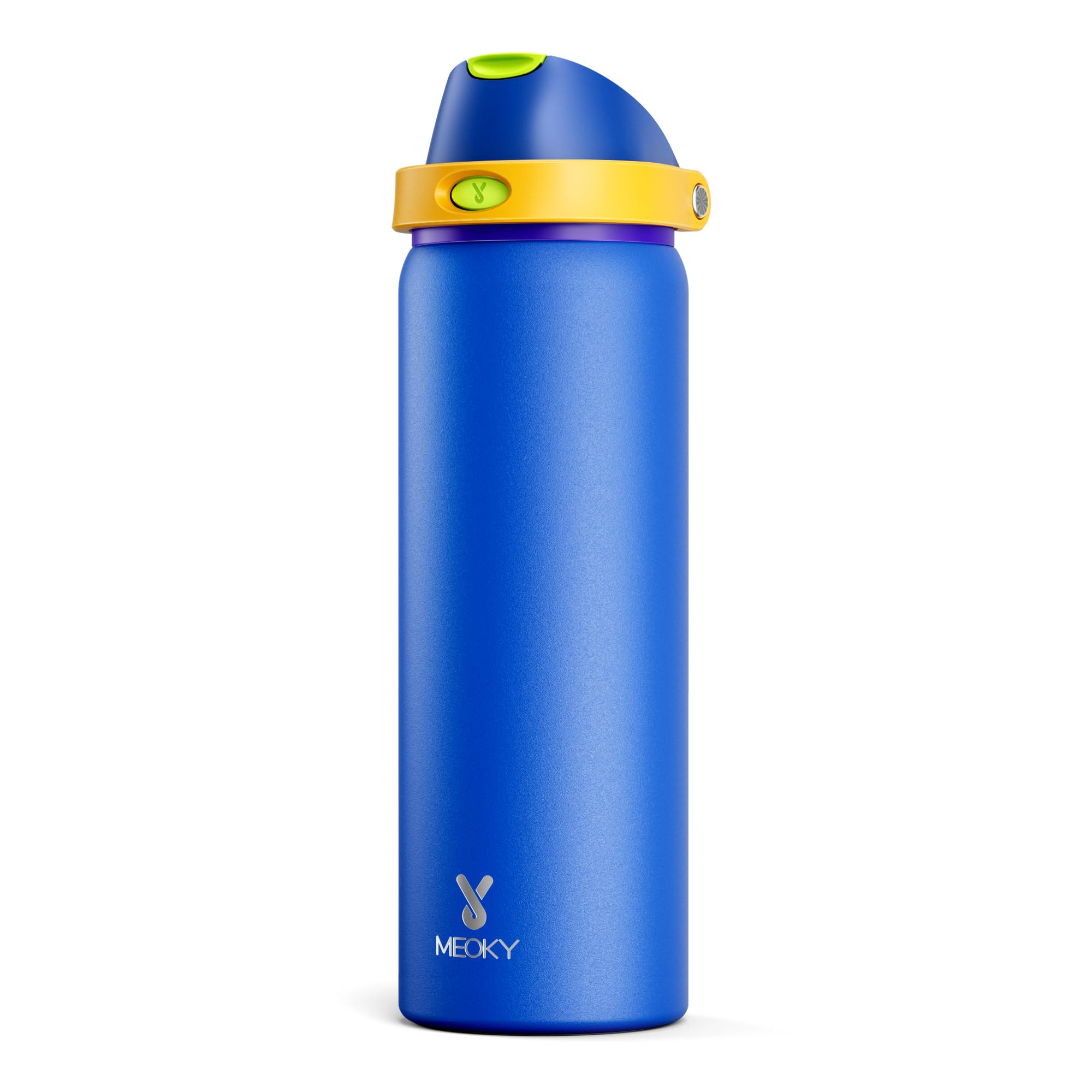 32 oz Insulated Water Bottle for Men: Meoky Stainless Steel Water Bottle with 2-in-1 Straw and Spout Lid - Leak Proof, Cold for 