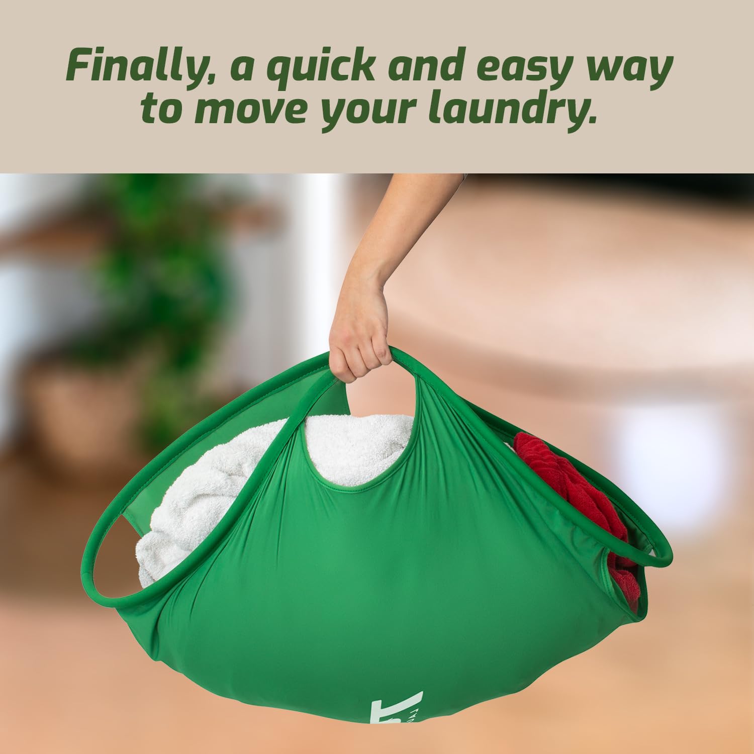 Laundry Turtle Small 21'' Collapsible Laundry Basket | Revolutionary Foldable Laundry Hamper | Innovative Laundry Basket For Dir