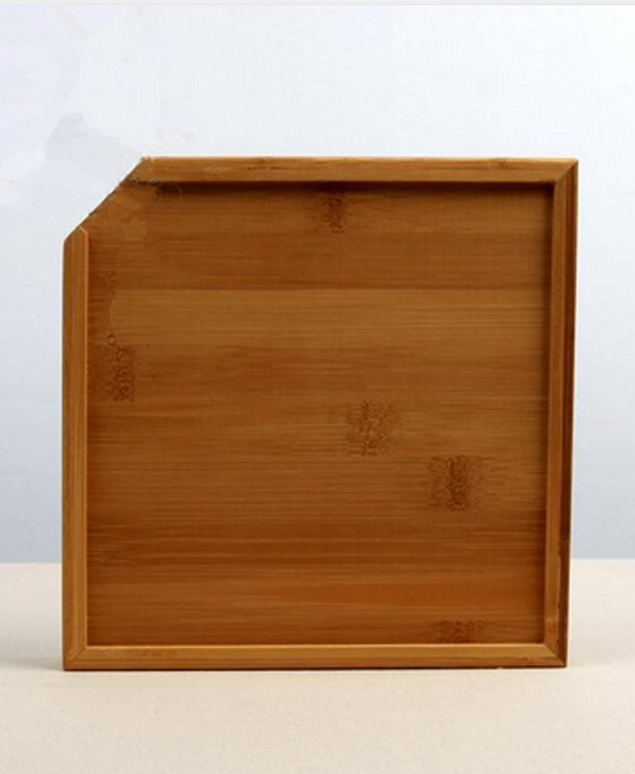 Puer Tea Box Pallet - Pu-Erh Cake Essential Tool Pu'Er Tea Cake Brick Breaking Tray Bamboo Case - Eco-Friendly Tea Set Square Pu