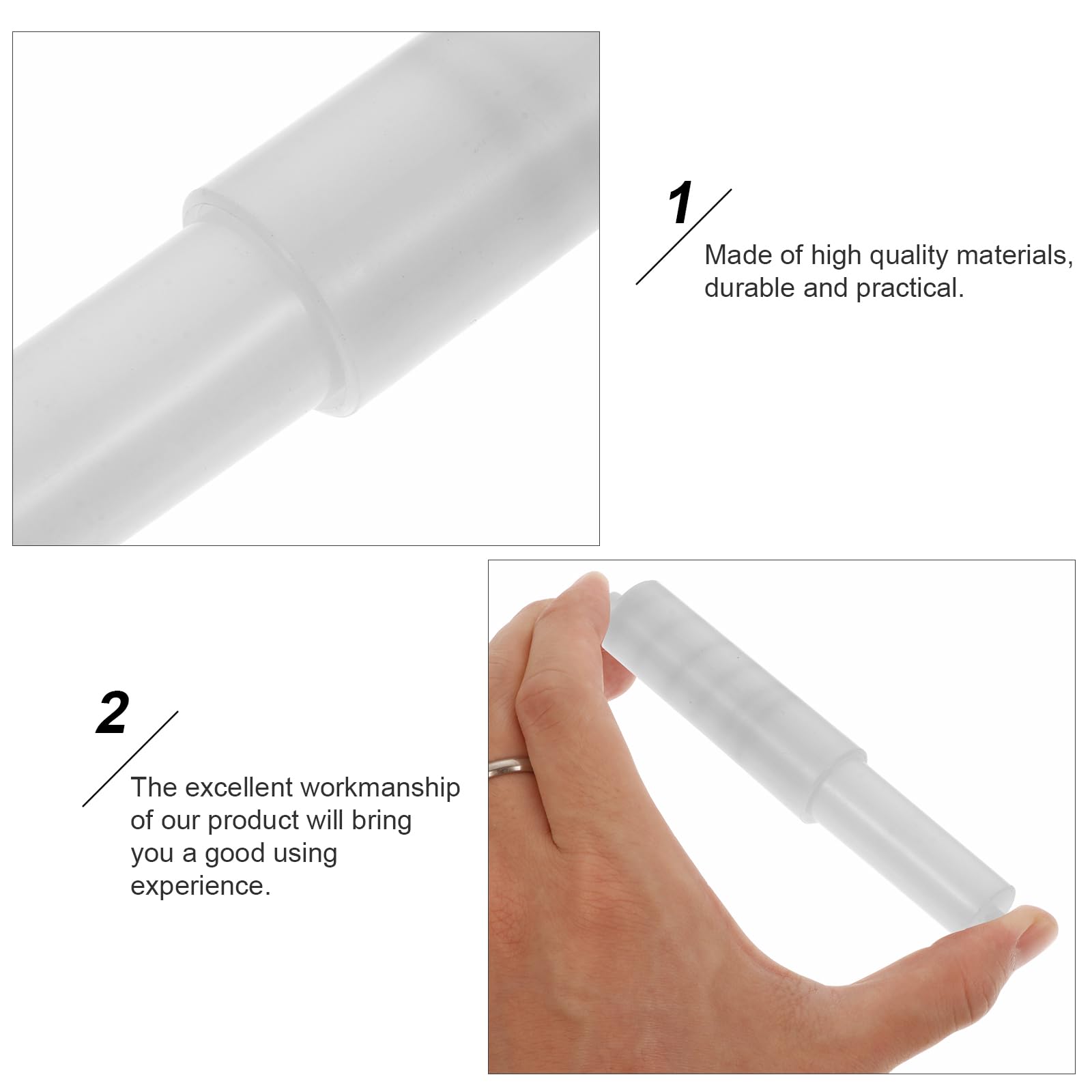 Toilet Paper Roller 2 Pack White Toilet Paper Holder Roller Spindle Replacement Rod Plastic Spring Loaded Paper Box Roller Roll