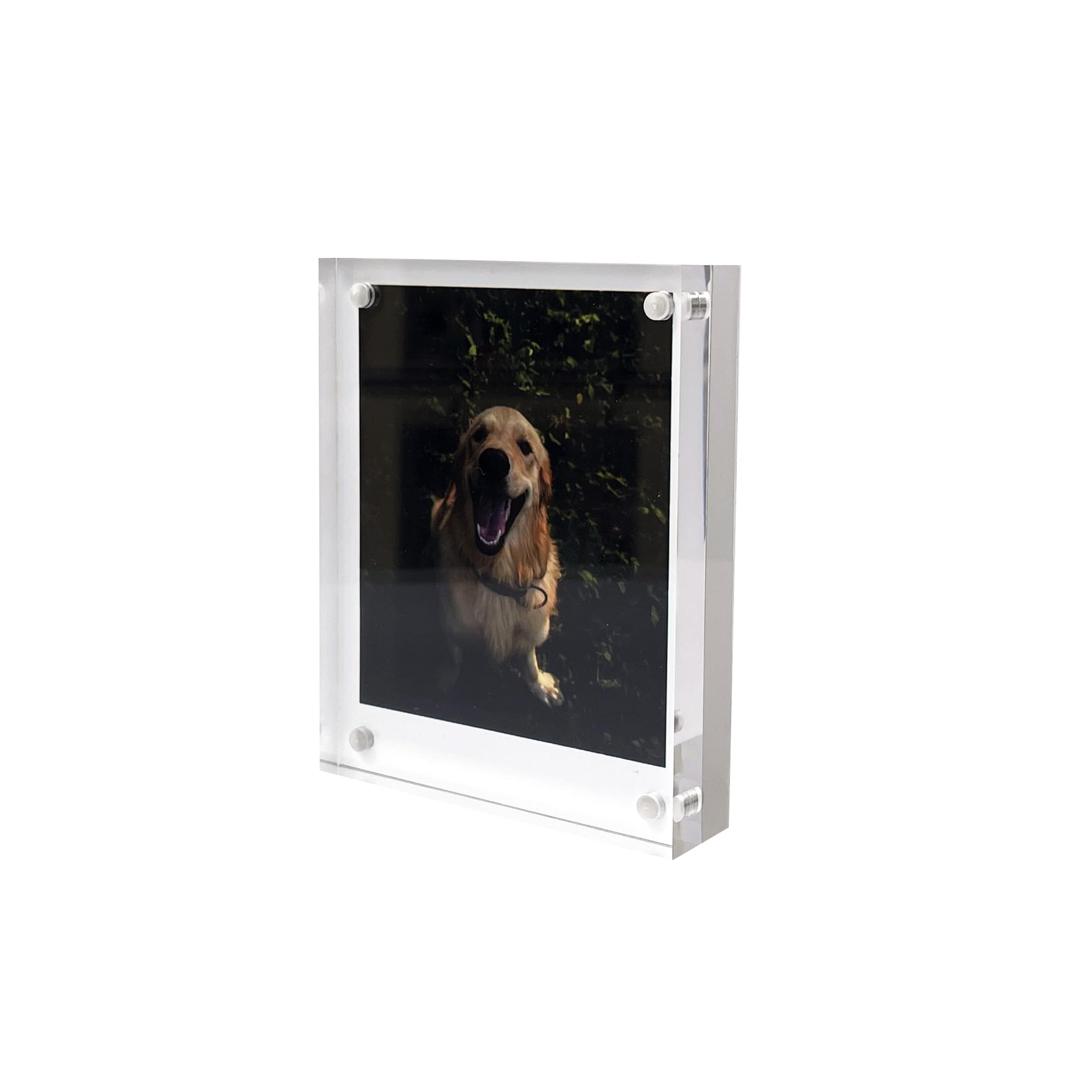 Lagipa 1 Pack 3.5X4.2 Polaroid Picture Frames For Photos, Acrylic Clear Inatax Photo Frames Desktop Display