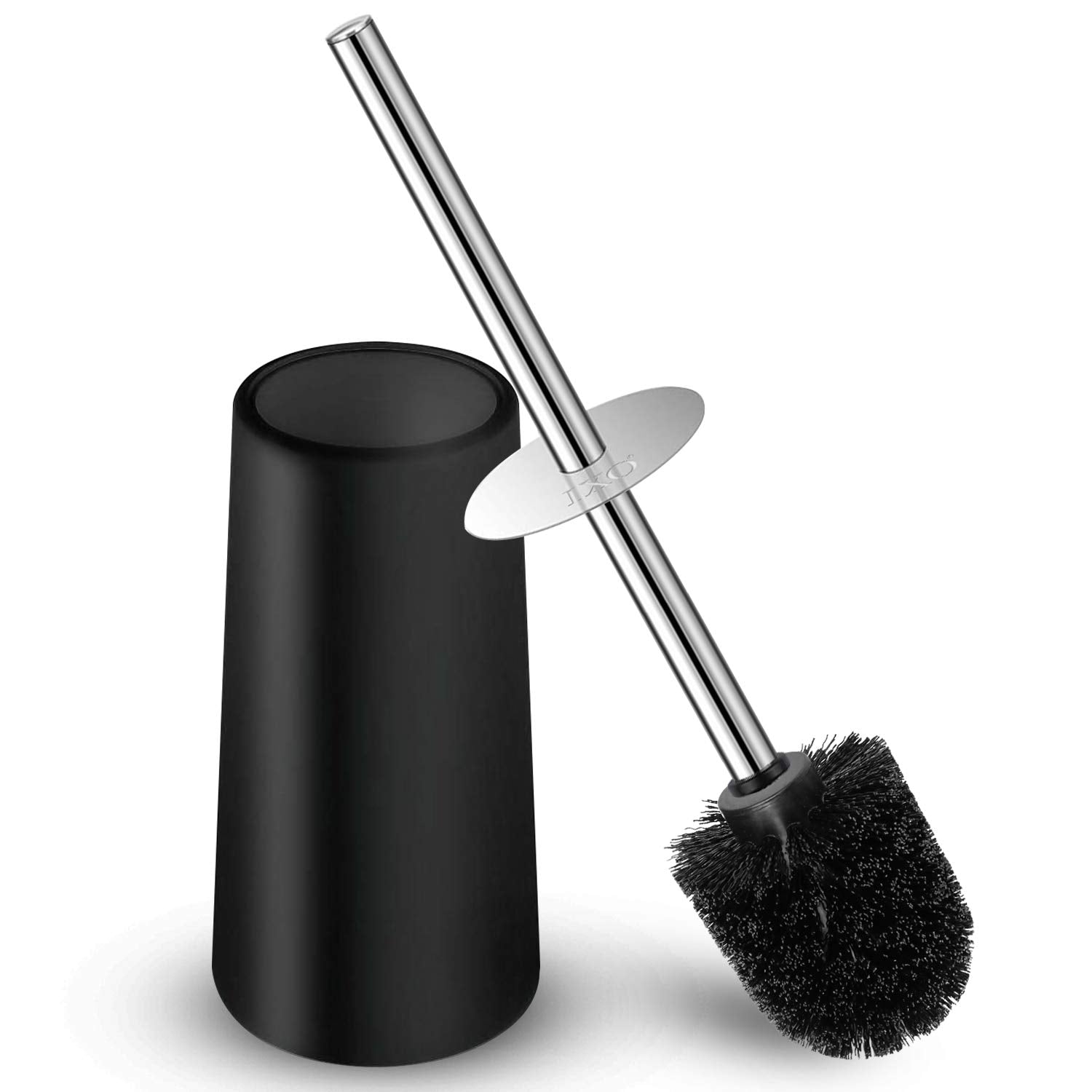 Ixo Toilet Brush And Holder, Toilet Brush With 304 Stainless Steel Long Handle, Toilet Bowl Brush For Bathroom Toilet-Ergonomic,