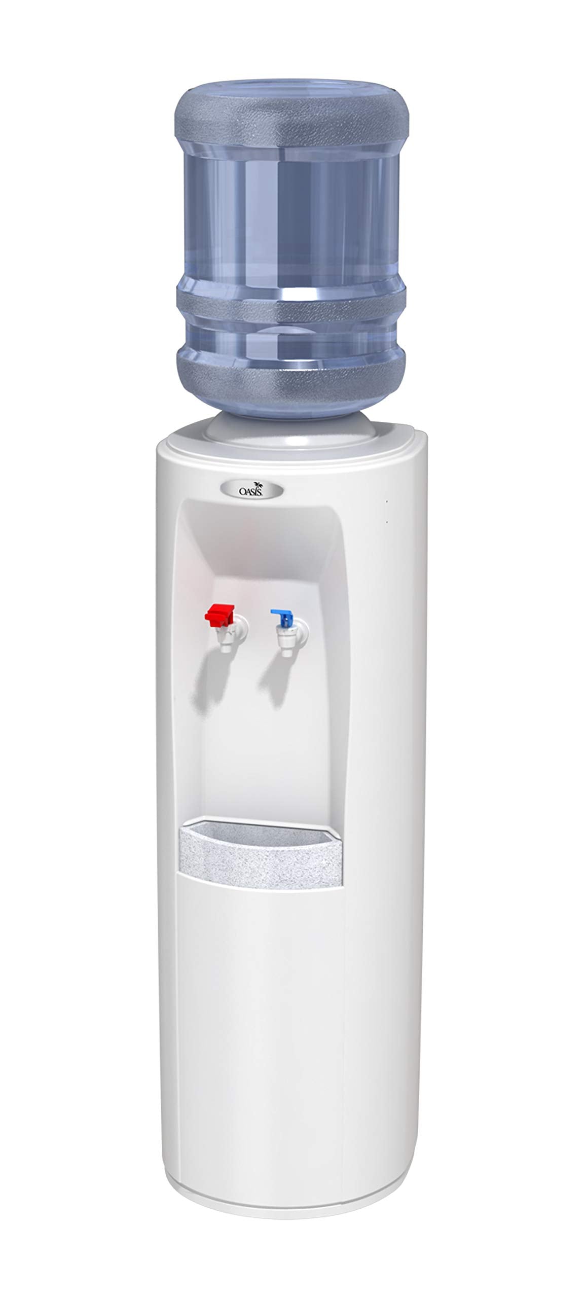 Oasis BPO1SHS WHI w/WTG Atlantis Hot N Cold Bottled Water Cooler with WaterGuard System, White