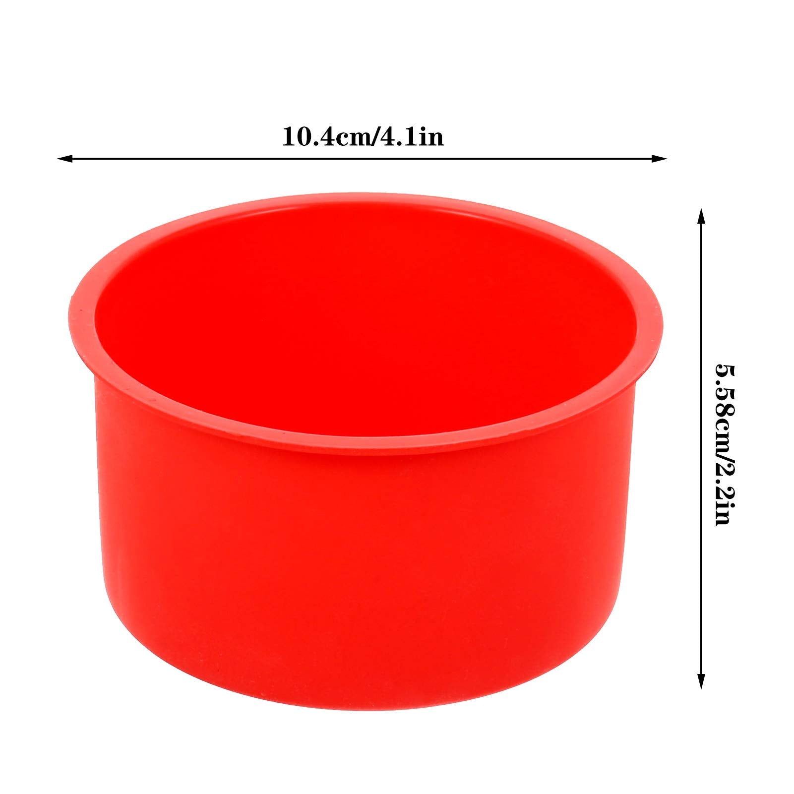 Tiopeia 4 Inch Silicone Mini Cake Molds, Round Baking Pan Non-Stick Silicone Baking Molds Bakeware Pan Reusable Cake Pans For Mu