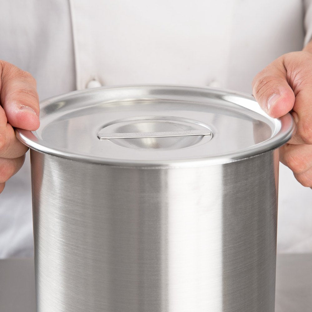 Royal Industries Bain Marie Lid, Stainless Steel, 4.25 Qt Cover, 6 1/2'' Diam, Commercial Grade