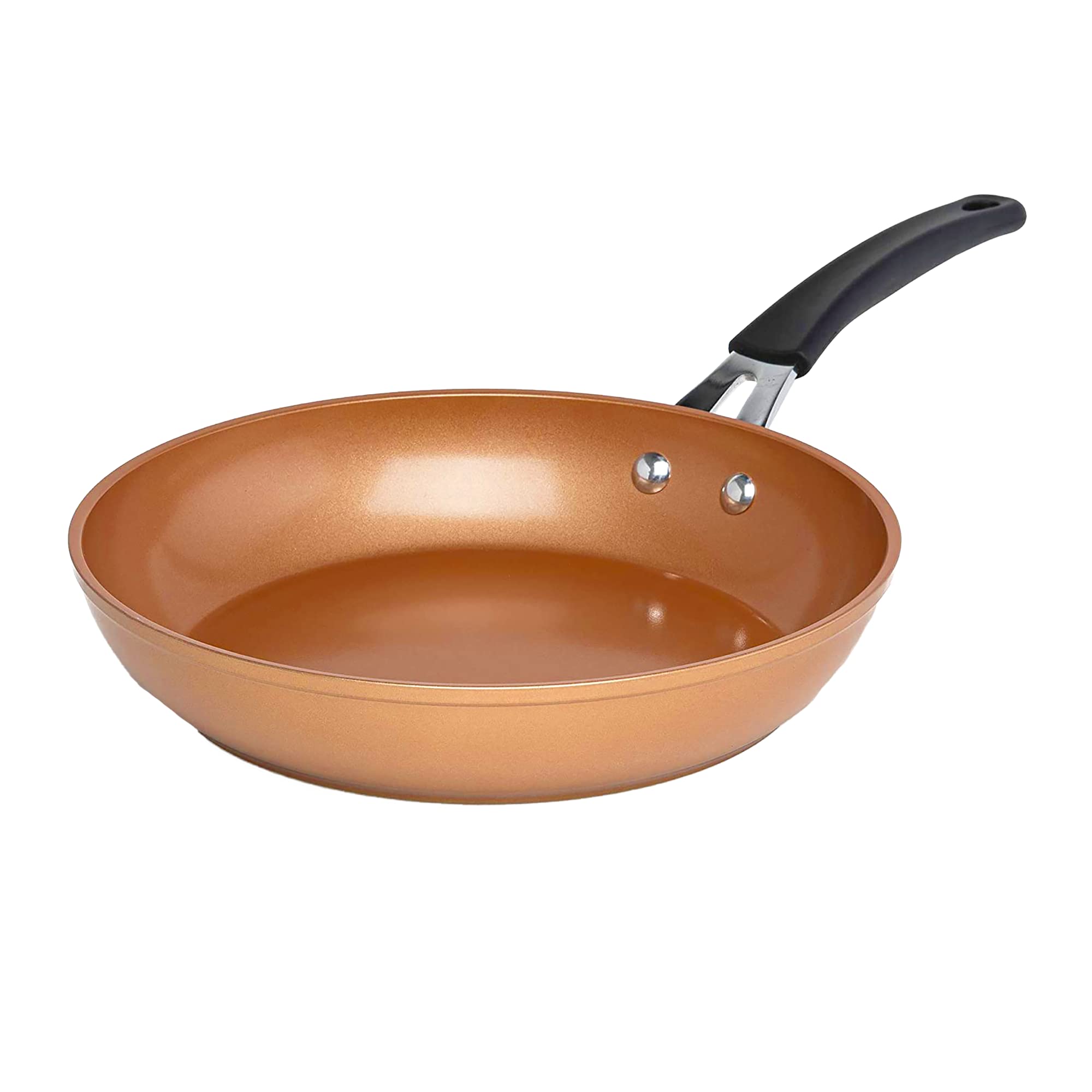 Ecolution Titanium Ceramic Easy Clean Endure Nonstick Silicone Stay Cool Handle, 9.5-Inch Fry Pan, Copper