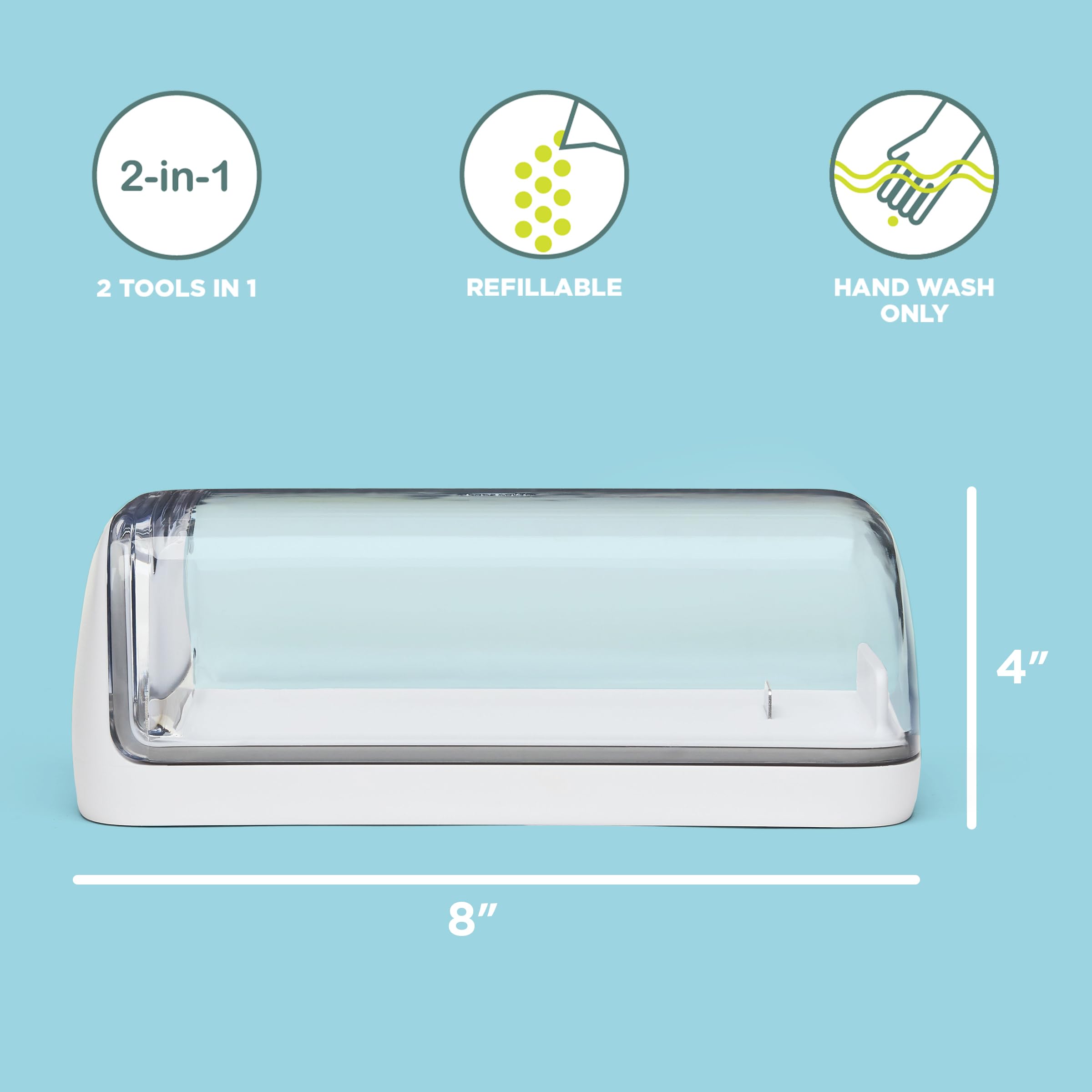 Chef n 2-in-1 Cheese Slicer Storage Container, Gift For The Cheese Lover
