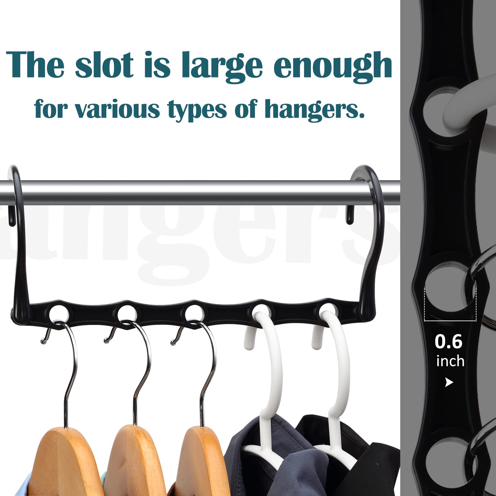 AMKUFO 6 Pack-Closet-Organizers-and-Storage  Magic-Hangers-Space-Saving-for-Clothes  Closer-Organizer-for-Closet-Organization  Space-Saver-Hanger-Organizer-for-Multipurpose  Dorm-Room-Essentials