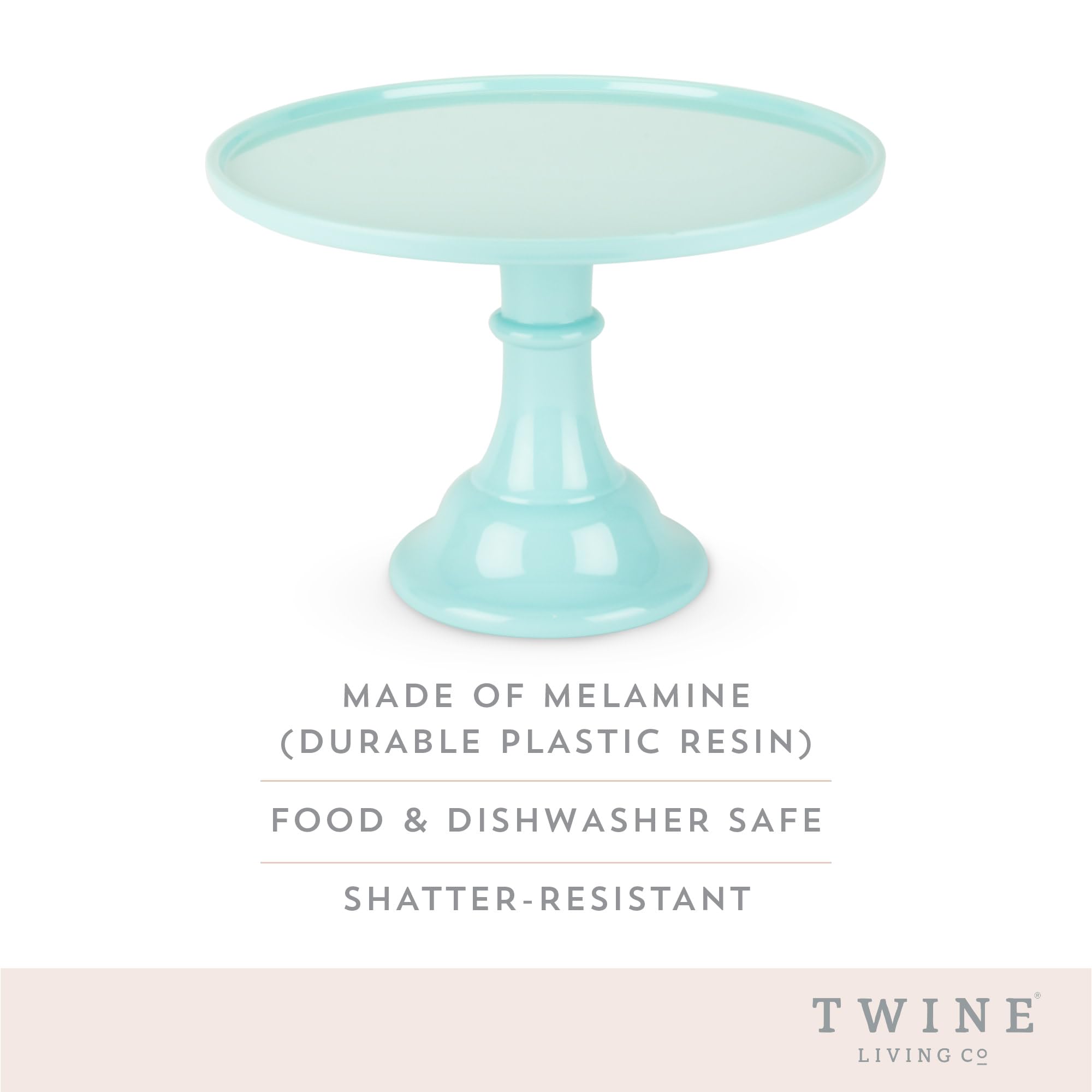 Twine Mint Melamine Cake Stand, Cupcake Stand, Home Decor, Food Service, Dessert Accessory, Mint Green, Set Of 1