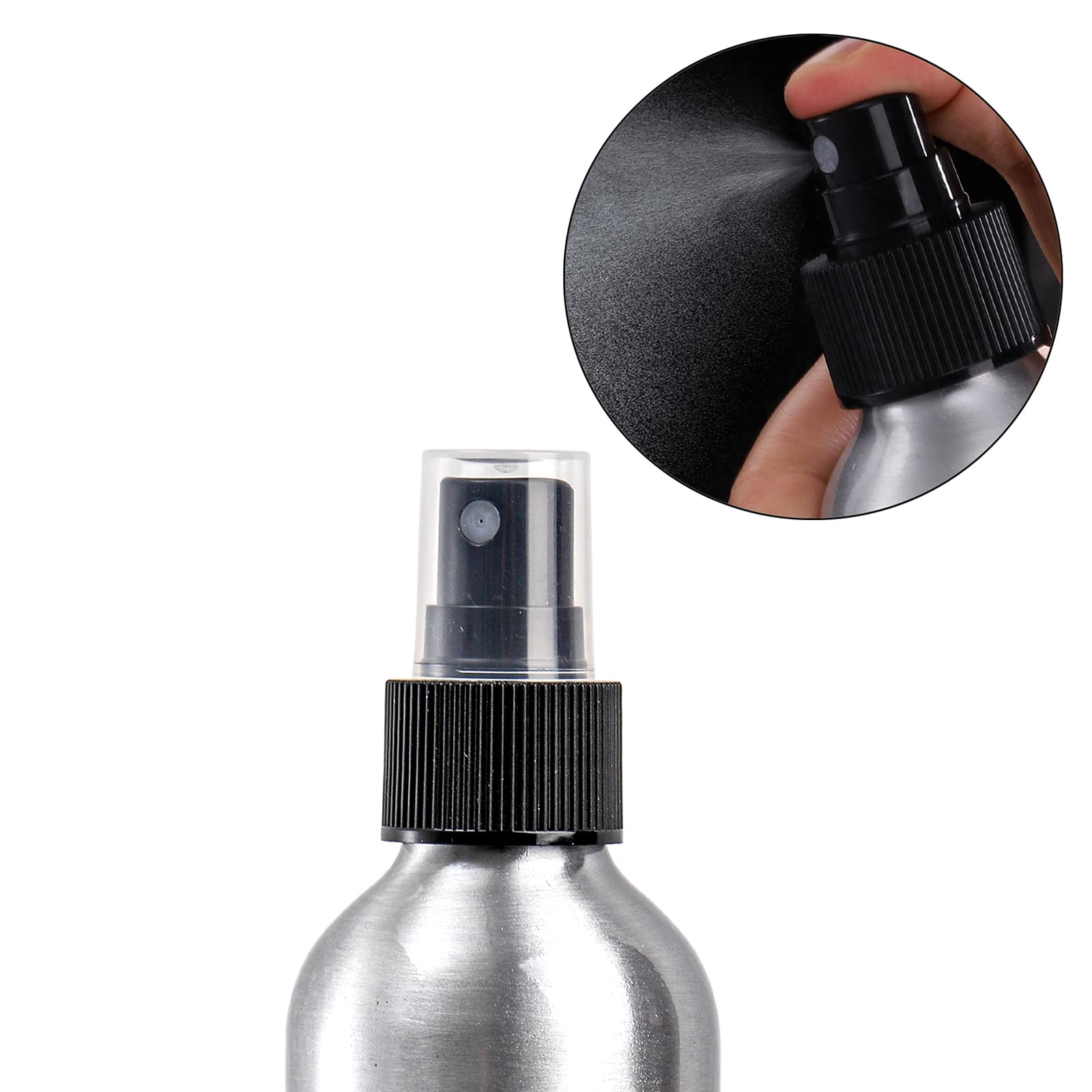 Youeon 9 Pack 8 Oz Fine Mist Spray Bottles, Refillable Aluminum Spray Bottles, Atomizer Water Spray Bottles, Reusable Bottles Wi