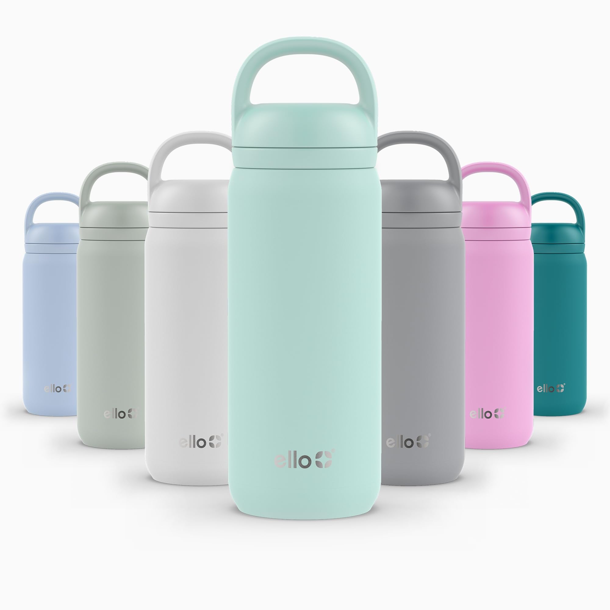 Ello Cooper Twist 18oz Kids Stainless Steel Water Bottle with Chug Lid | Leak Proof Double Walled and Vacuum Insulated | Fits Ca