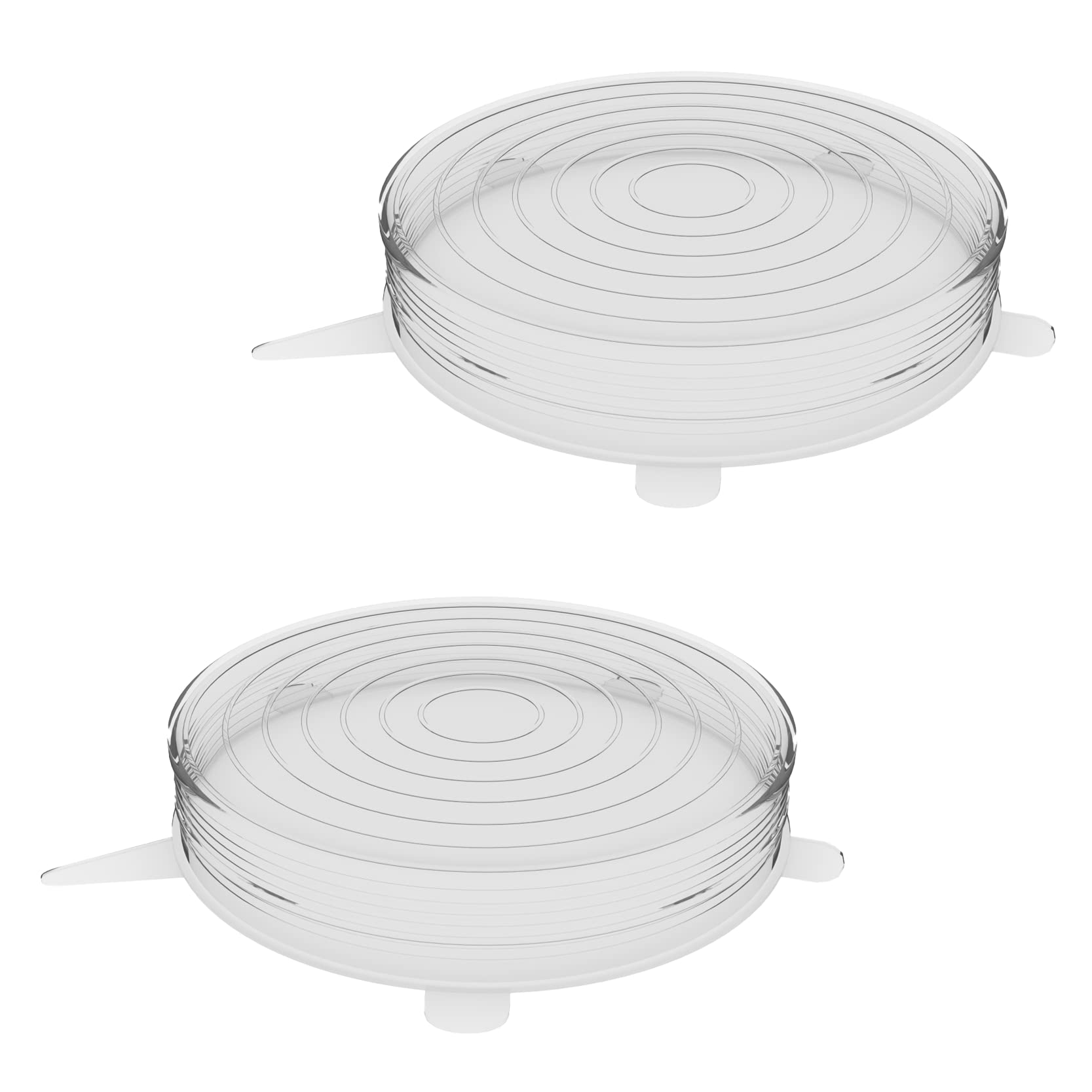 Unwasted Reusable Silicone Lids - Versatile Freezer To Microwave Cover For Food - Leak-Proof Silicone Stretch Lids For 8    - 11