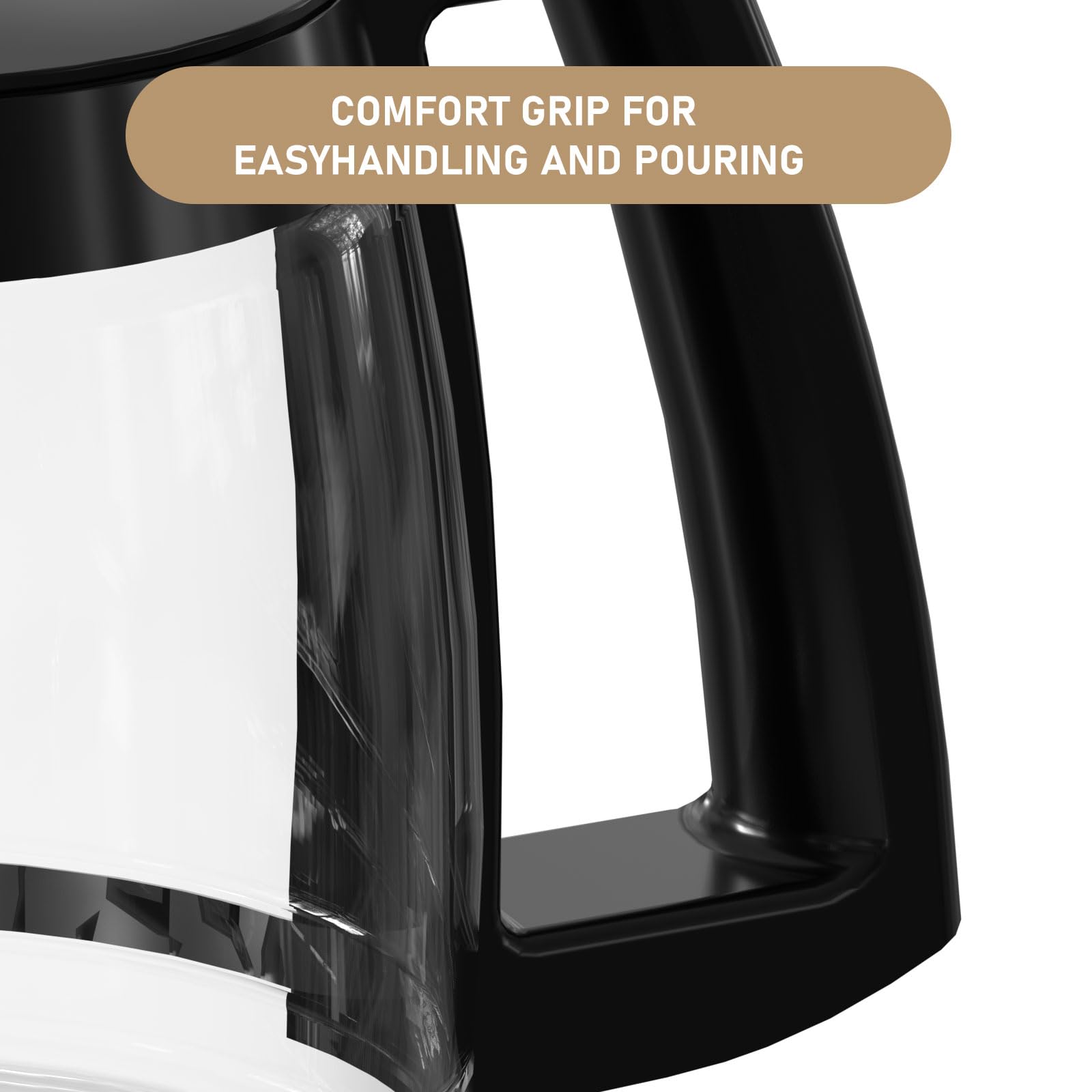 12 Cup Coffee Maker Carafe Replacement Compatible With Cuisinart Coffee Maker Dcc-1100Bk, Dcc-1200, Dcc-2650, Chw-12, Chw-12P1,