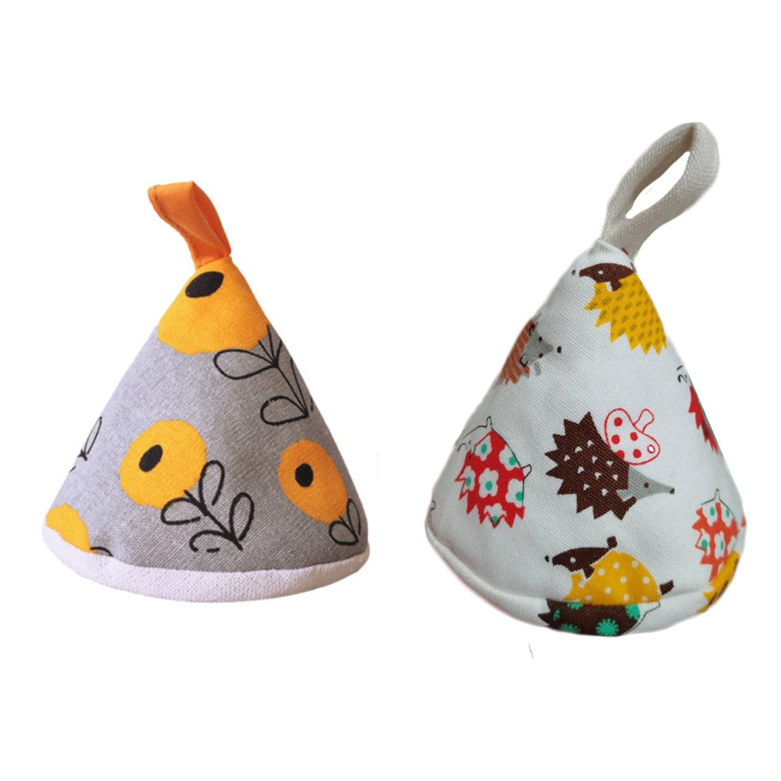 2Pcs Cotton Pot Handle Holder, AntiScalding Pot Clip Covers Triangles Pot Handle Caps Mini Triangle Insulation NonSlip Pot Lid