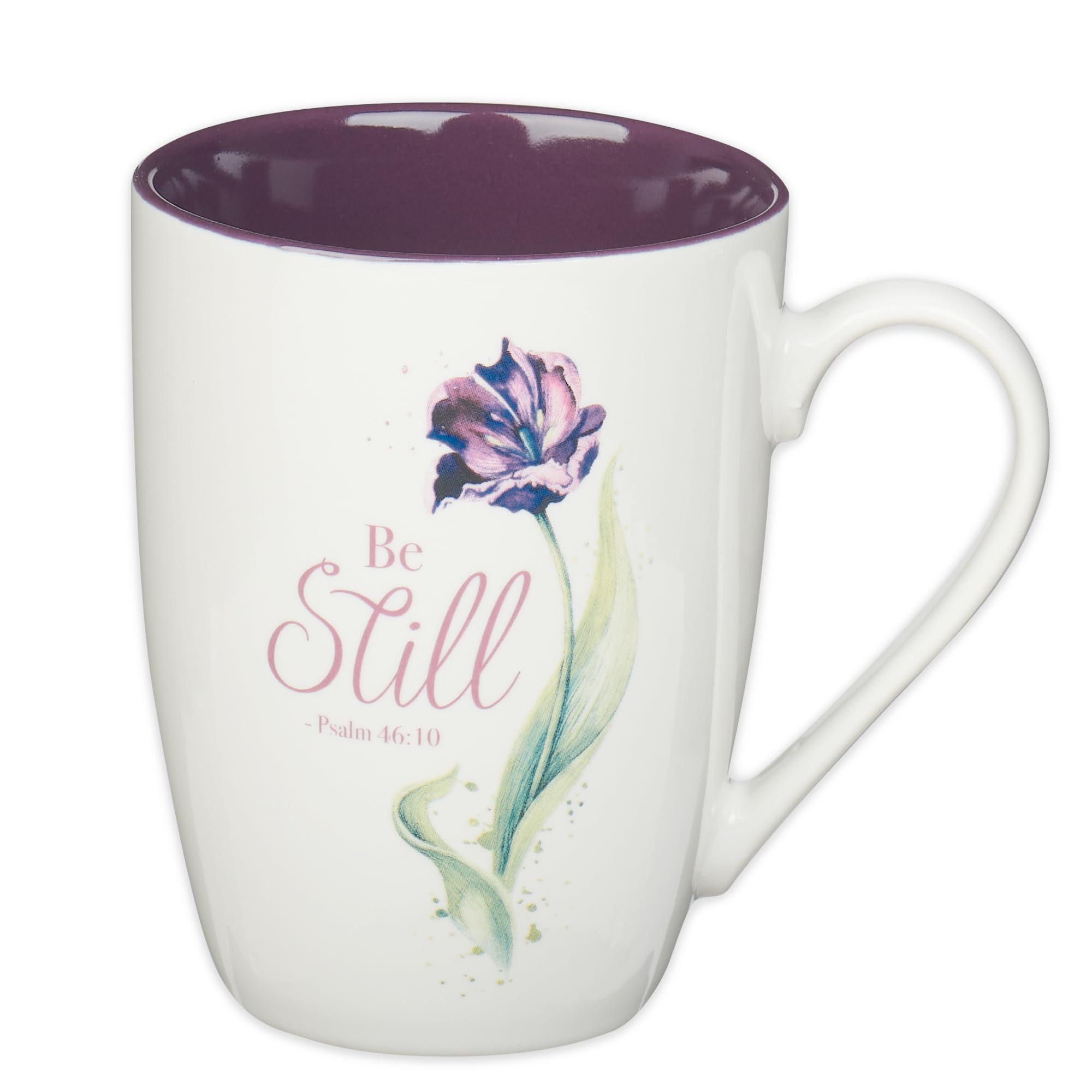 Christian Art Gifts Encouraging Scripture Ceramic Coffee & Tea Mug for Women: Be Still & Know Inspirational Psalm Bible Verse, M
