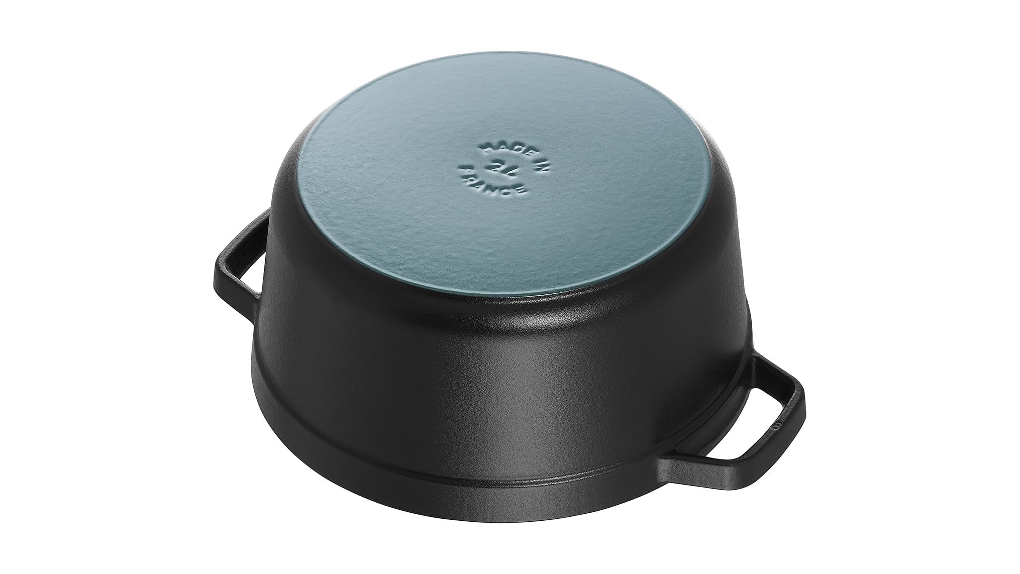 Staub 1103425 Black Cast Iron 13.25 Qt. Round Cocotte