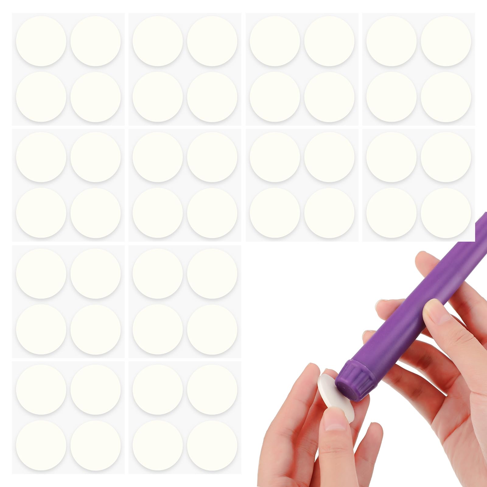 Jetec 48 Pcs Candle Grips for Taper Candles Adhesive Snugger Holder Foam Advent Candle Inserts Small Candlesticks Stabilizer Acc