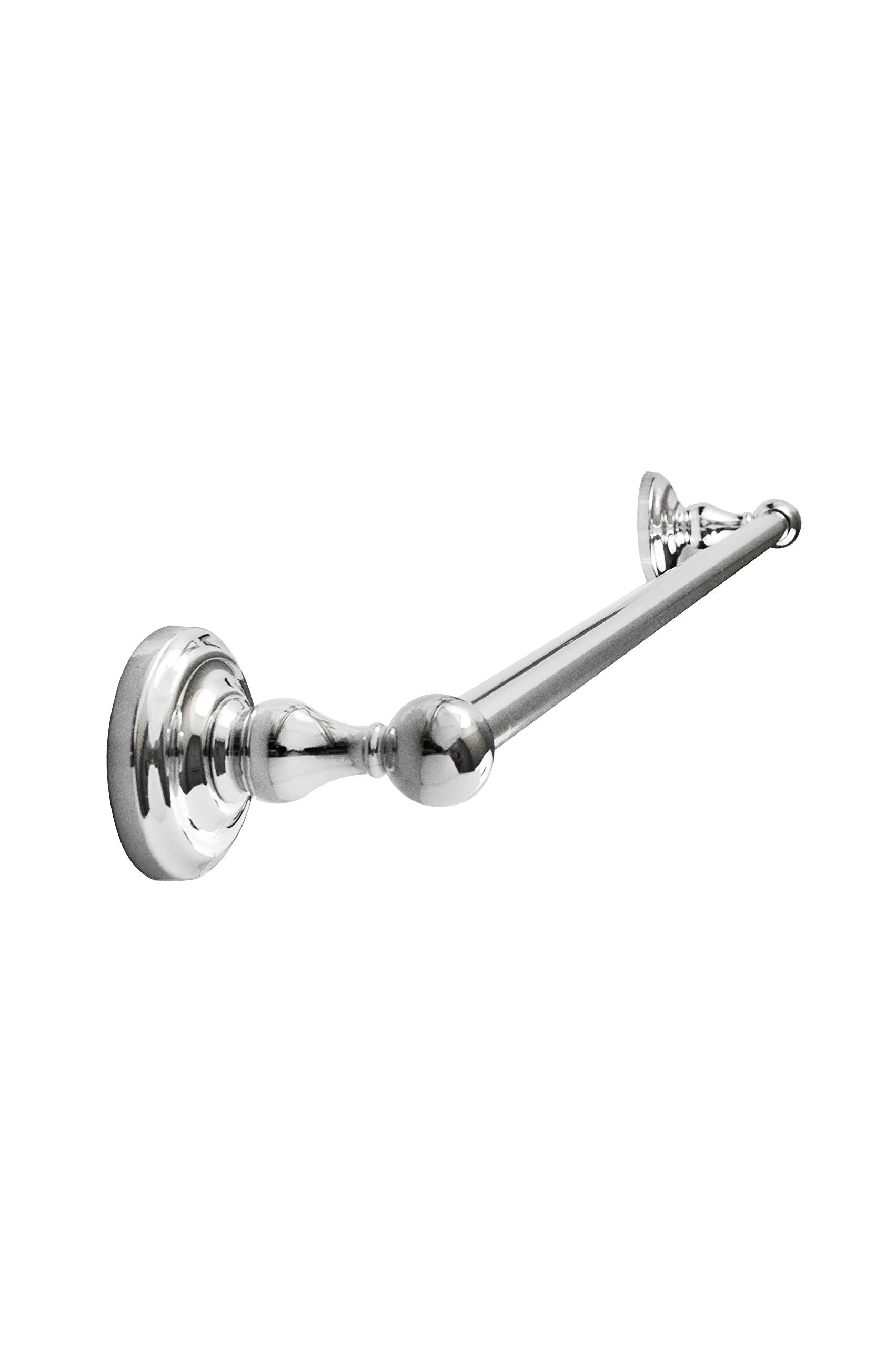 Sento Robiki Modern Silver Bathroom Hardware Accessories Set, Includes Robe Hook, Toilet Paper Holder, Towel Ring, 24'' Towel Ba