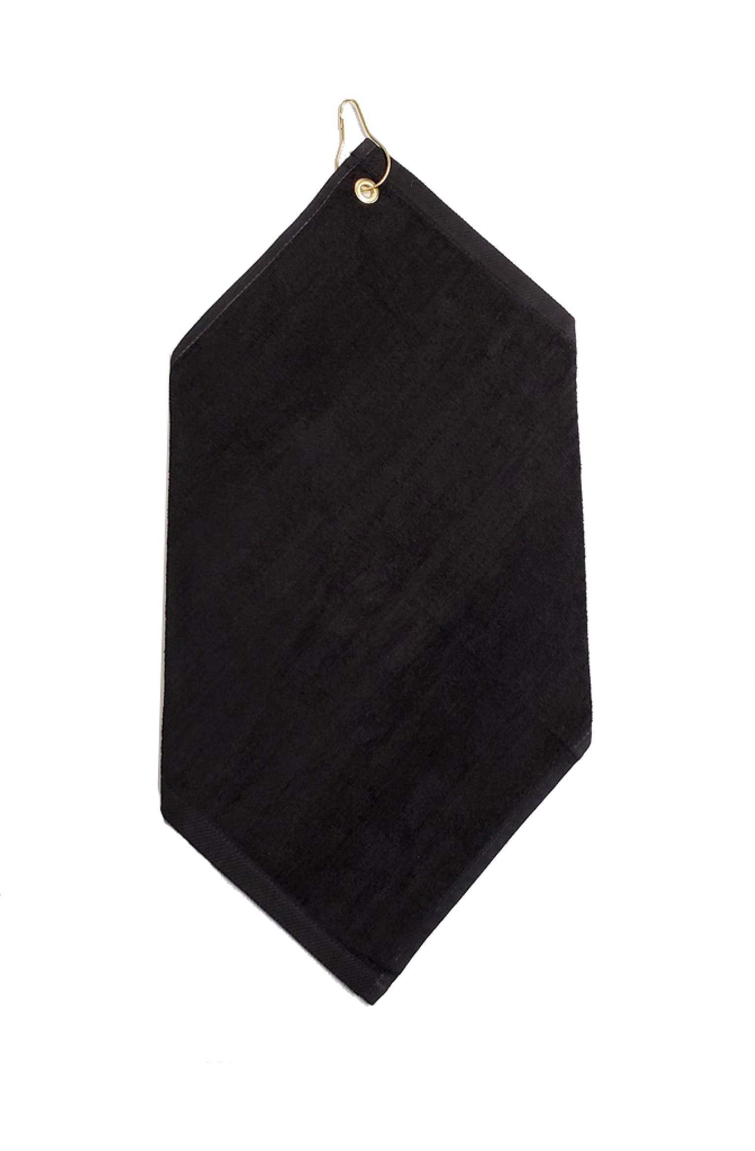 Black 15 X 18 Inches Golf Towel With Corner Grommet & Hook Club Ball Tee Golfing Gift Birthday Variety Colors Towels Vinyl
