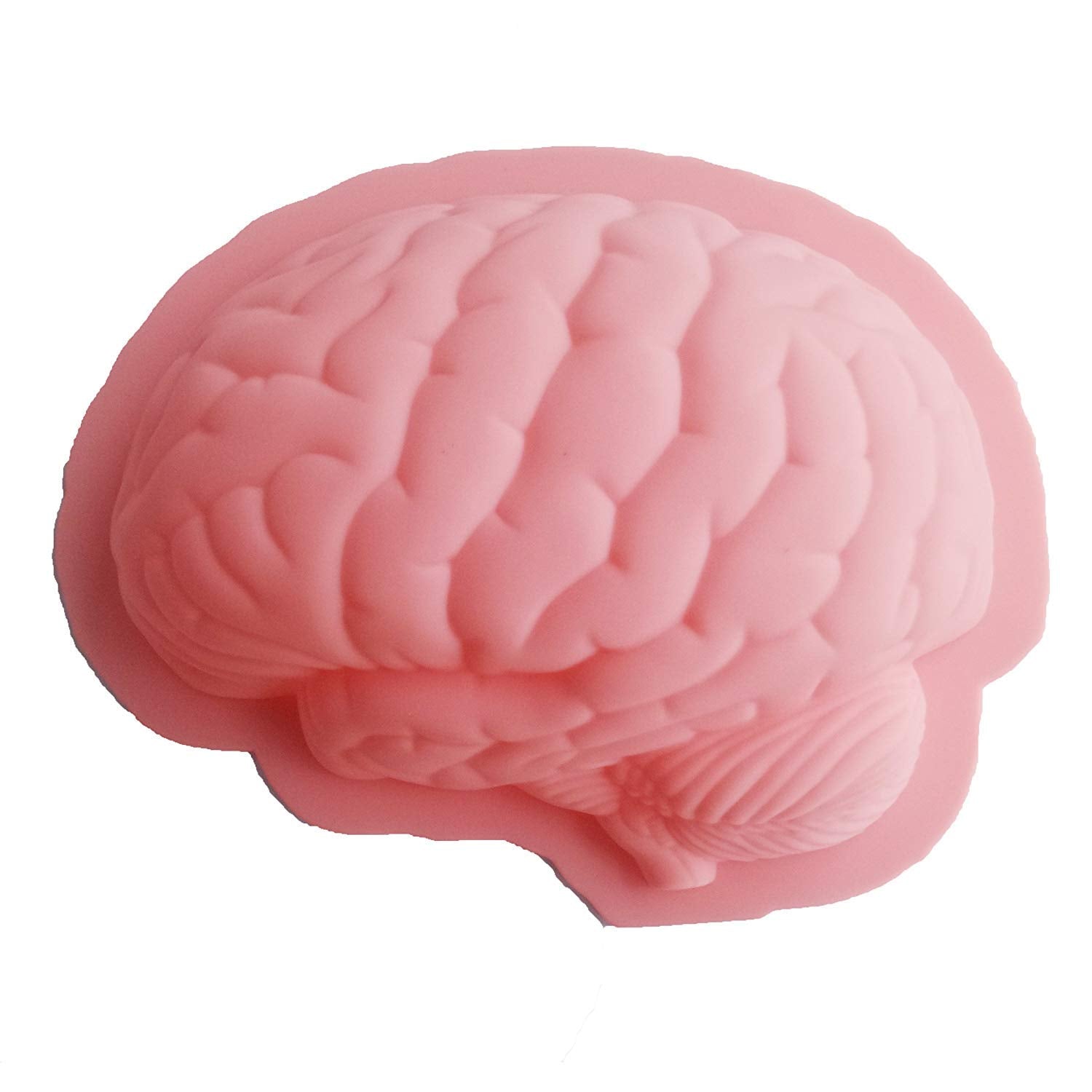 Ucity Halloween Human Brian Shape Baking Mold Silicone Cake Candy Soap Molds For Decorating Cake, Chocolate, Jelly Sugar And Jel