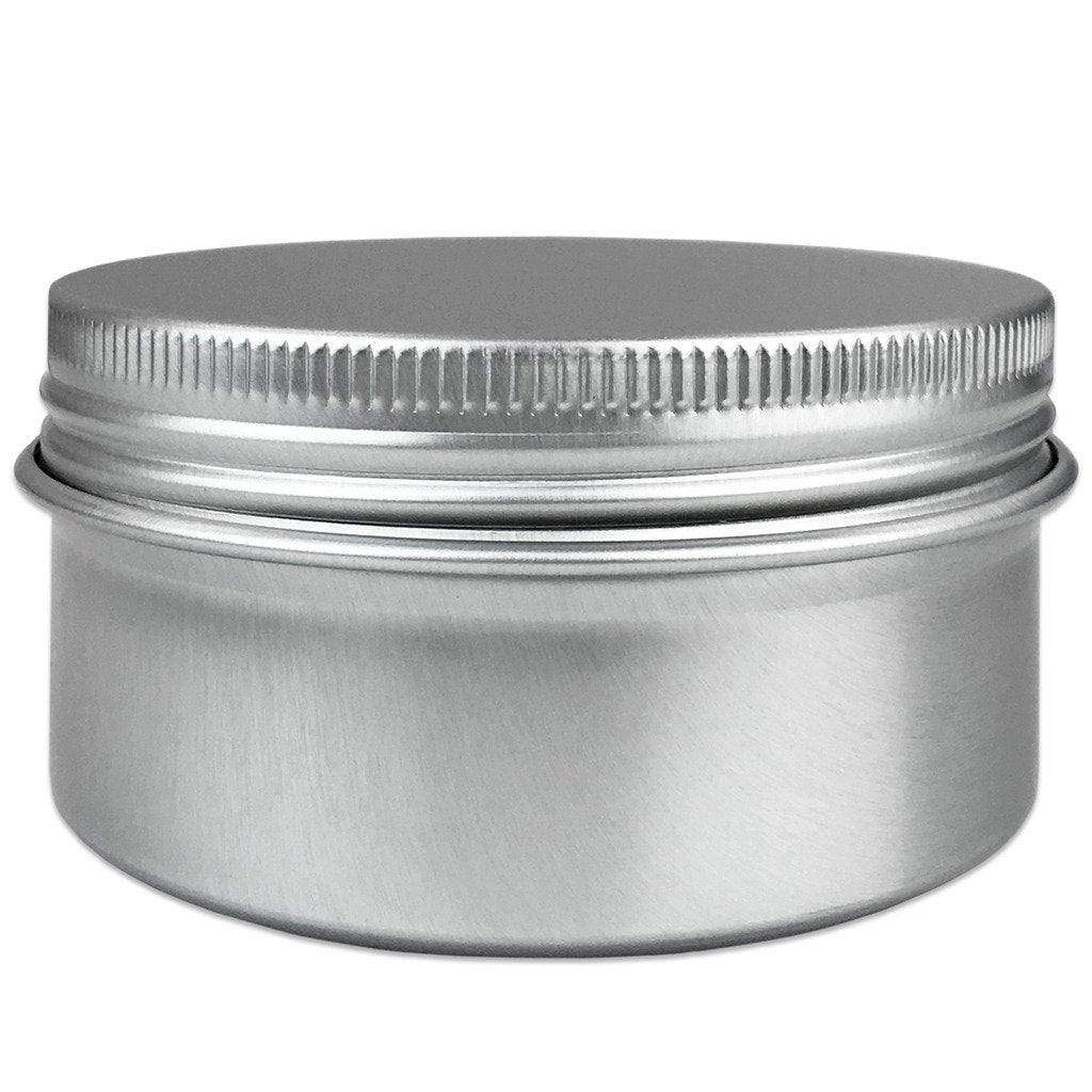 Beauticom Aluminum Silver Tin Metal Storage Containers With Screwtop Lids For Diy Beauty, Cosmetics, Accessories, Travel And Mor