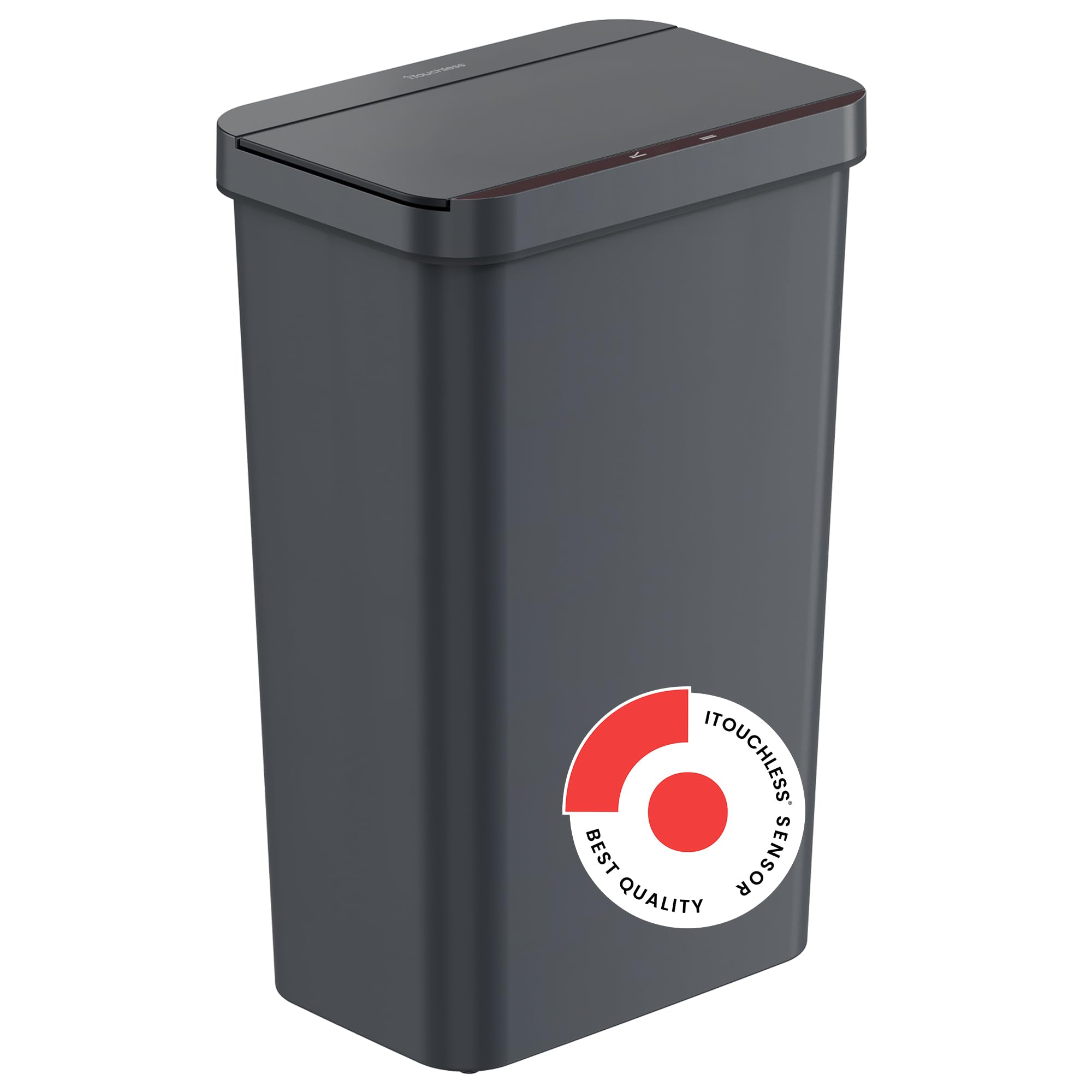 Itouchless Prime 13.2 Gallon Sensor Trash Can, Durable Dent-Proof Construction, Slim And Space-Saving Automatic Bin Great For Ki