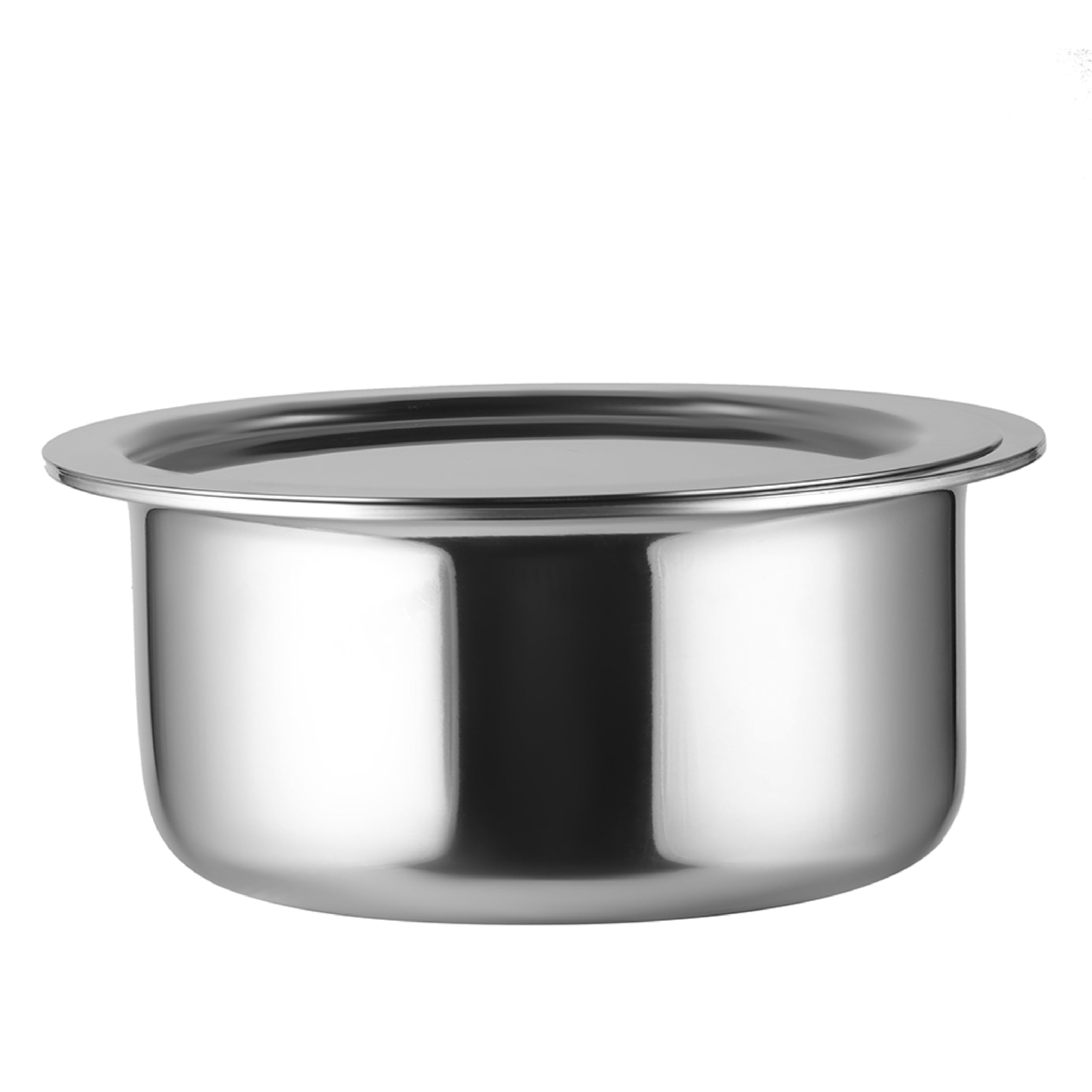 Cello Tri-Ply 14 Cm Stainless Steel Cookware Tope With Lid 1 Ltr | Tri-Ply Bottom Tope With Ss Lid | Induction And Gas Stove Fri
