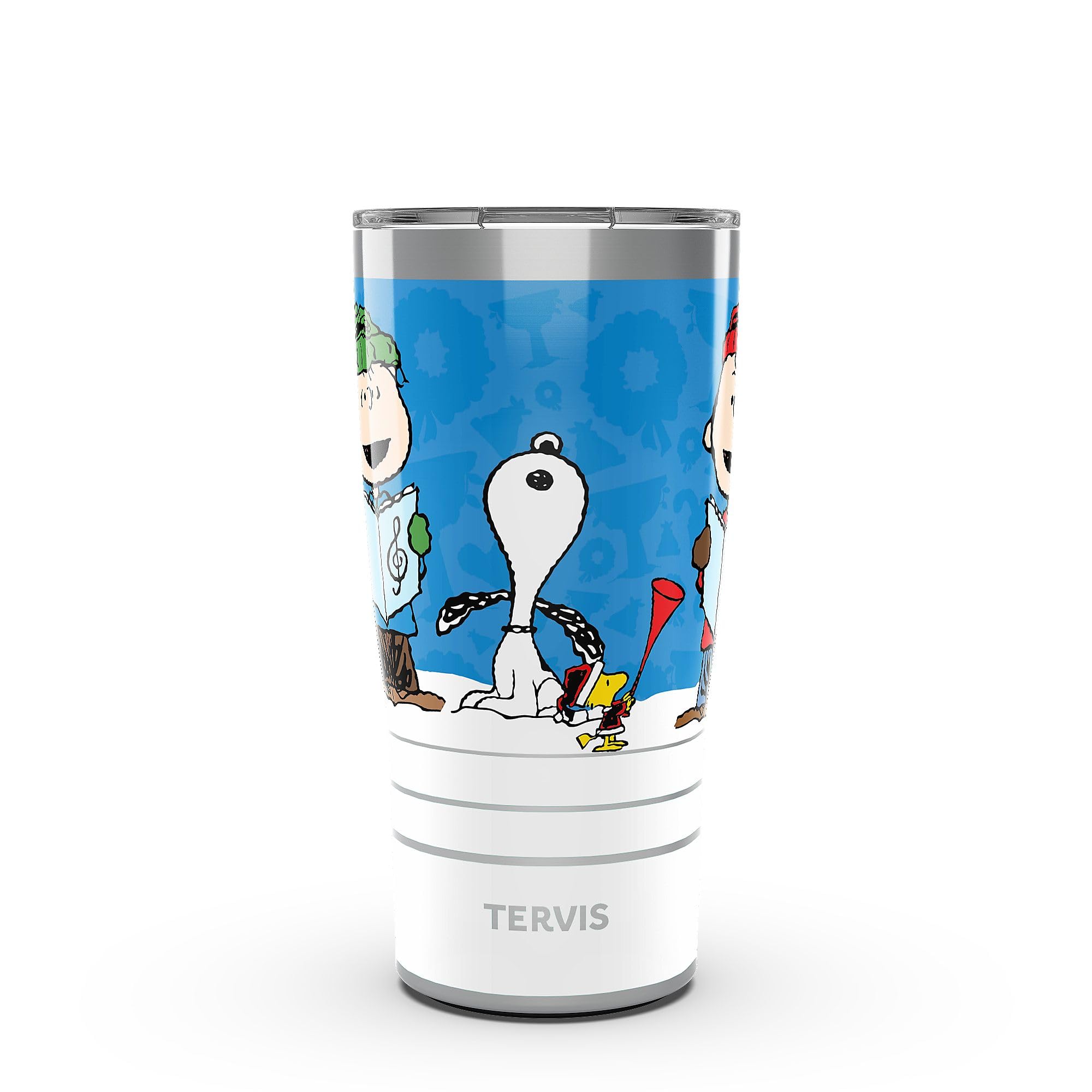 Tervis Traveler Peanuts  Caroling Made in USA Double Walled Insulated Tumbler Travel Cup Keeps Drinks Cold & Hot, 20OZ,