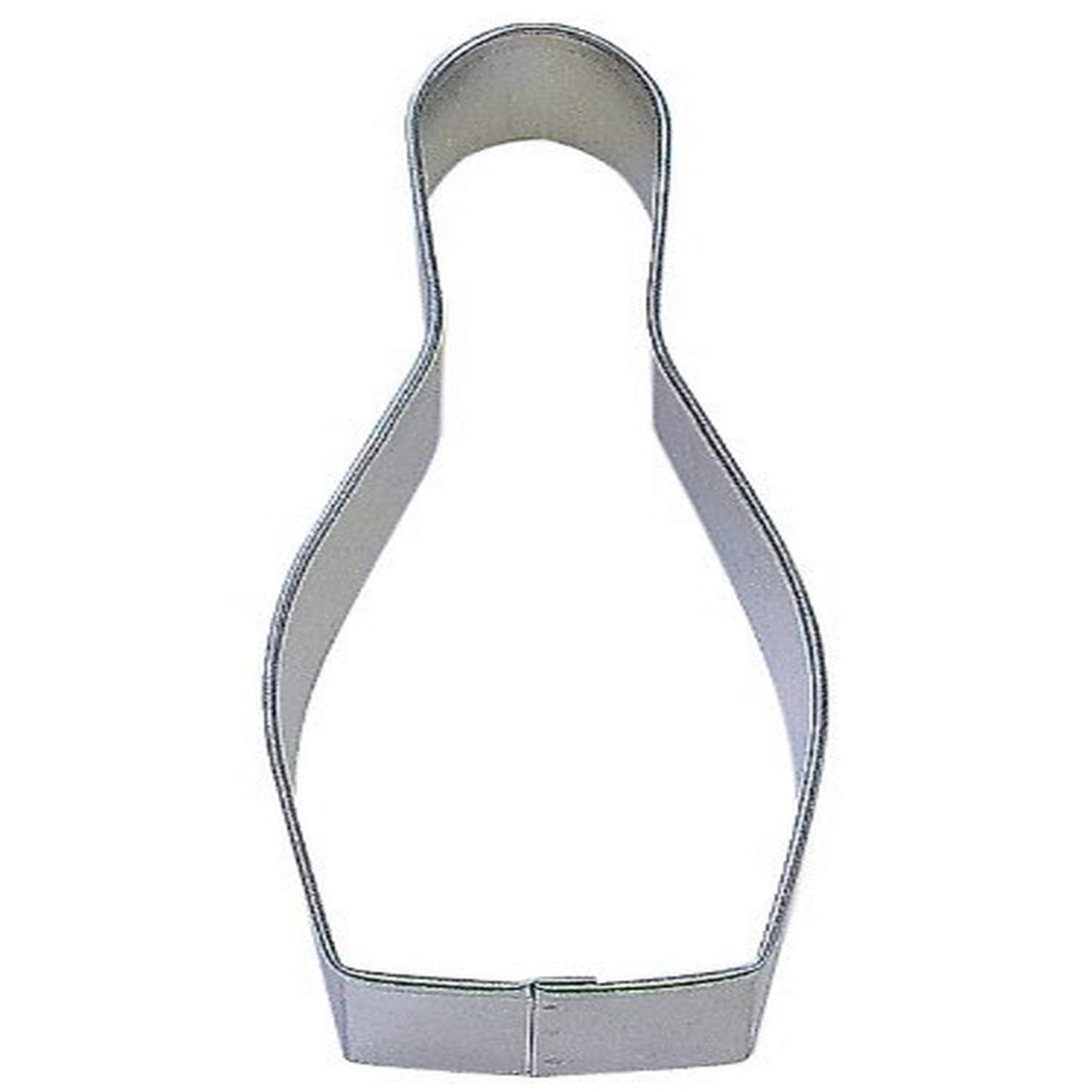 Cybrtrayd R And M Bowling Pin 5-Inch Cookie Cutter In Durable, Economical, Tinplated Steel