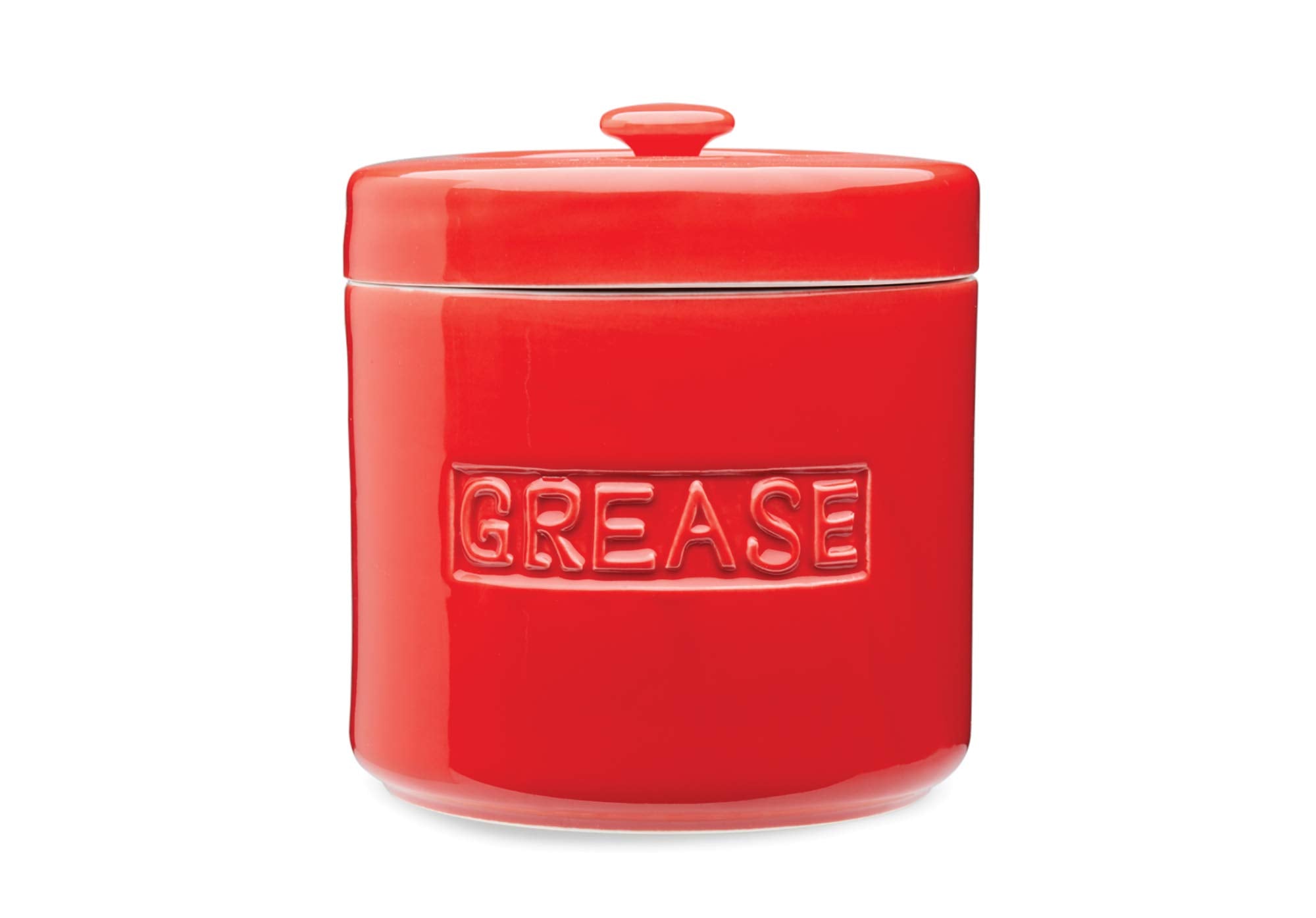 Fox Run Grease Container, 5 X 5 X 55 Inches, Red