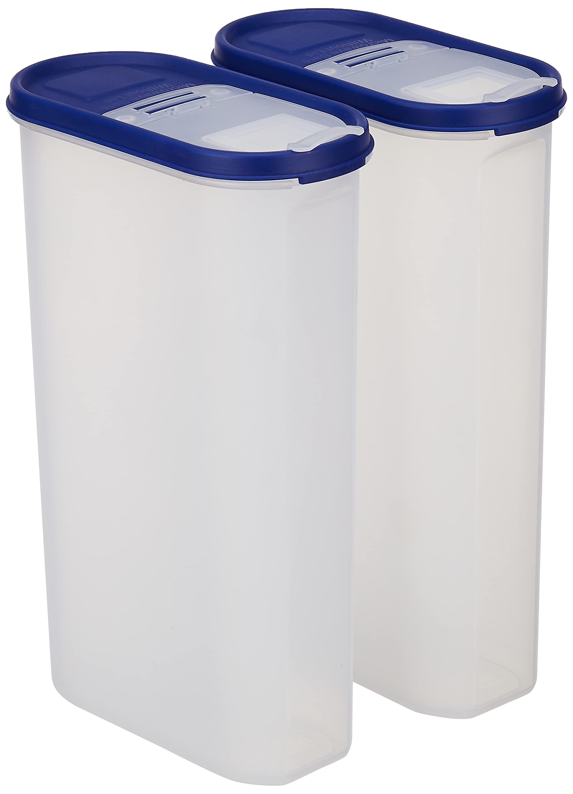 Amazon Brand  Solimo Modular Plastic Container And Dispenser, Set Of 2 (3000 Ml Each)  Blue