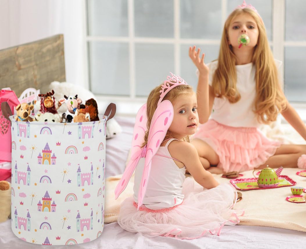 Ddbasket Kids Laundry Hamper Girls Hamper For Nursery Boy And Girl Elephant Hamper Cute Kids Toys Storage Bin Organizer Room Dec