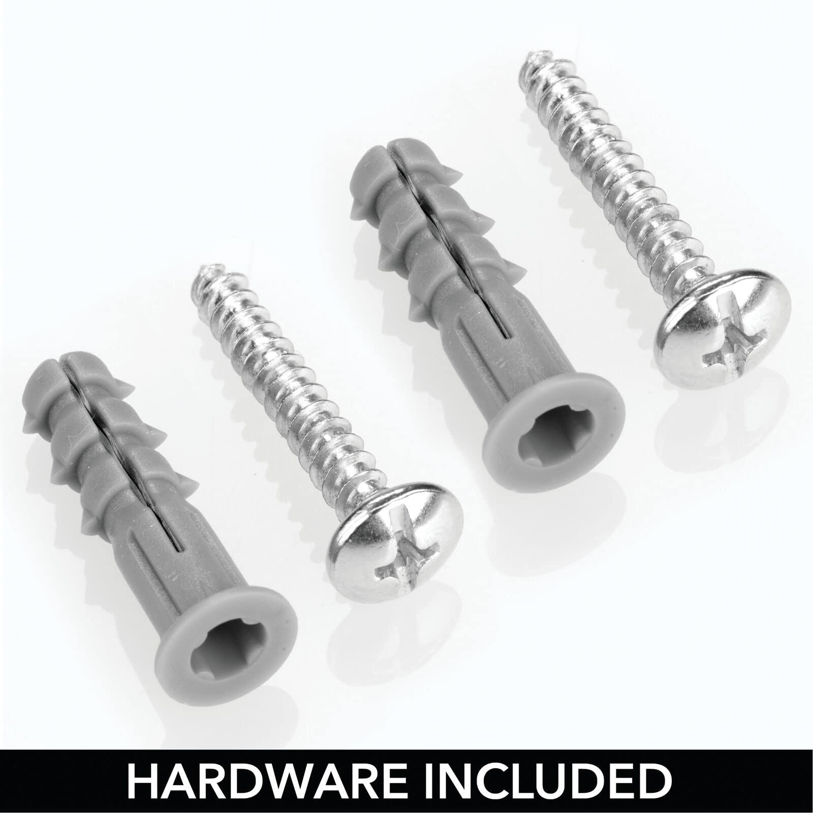 Mdesign Modern Metal Wire Wall Mount Towel Rack Holder And Organizer With Storage Shelf - For Bathroom Towels, Washcloths, Hand