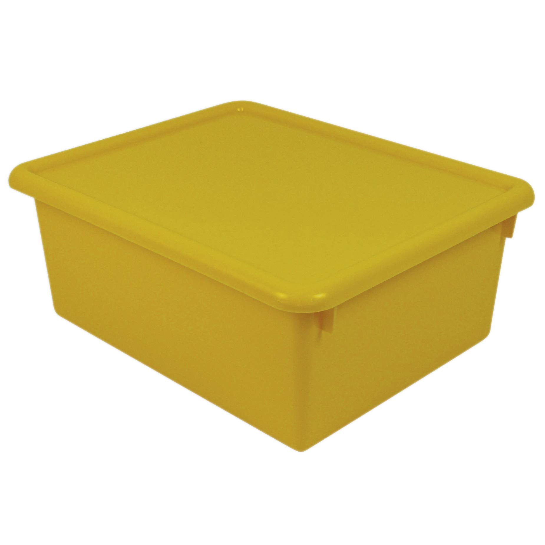 Romanoff Products 5'' Stowaway Letter Box With Lid, Yellow