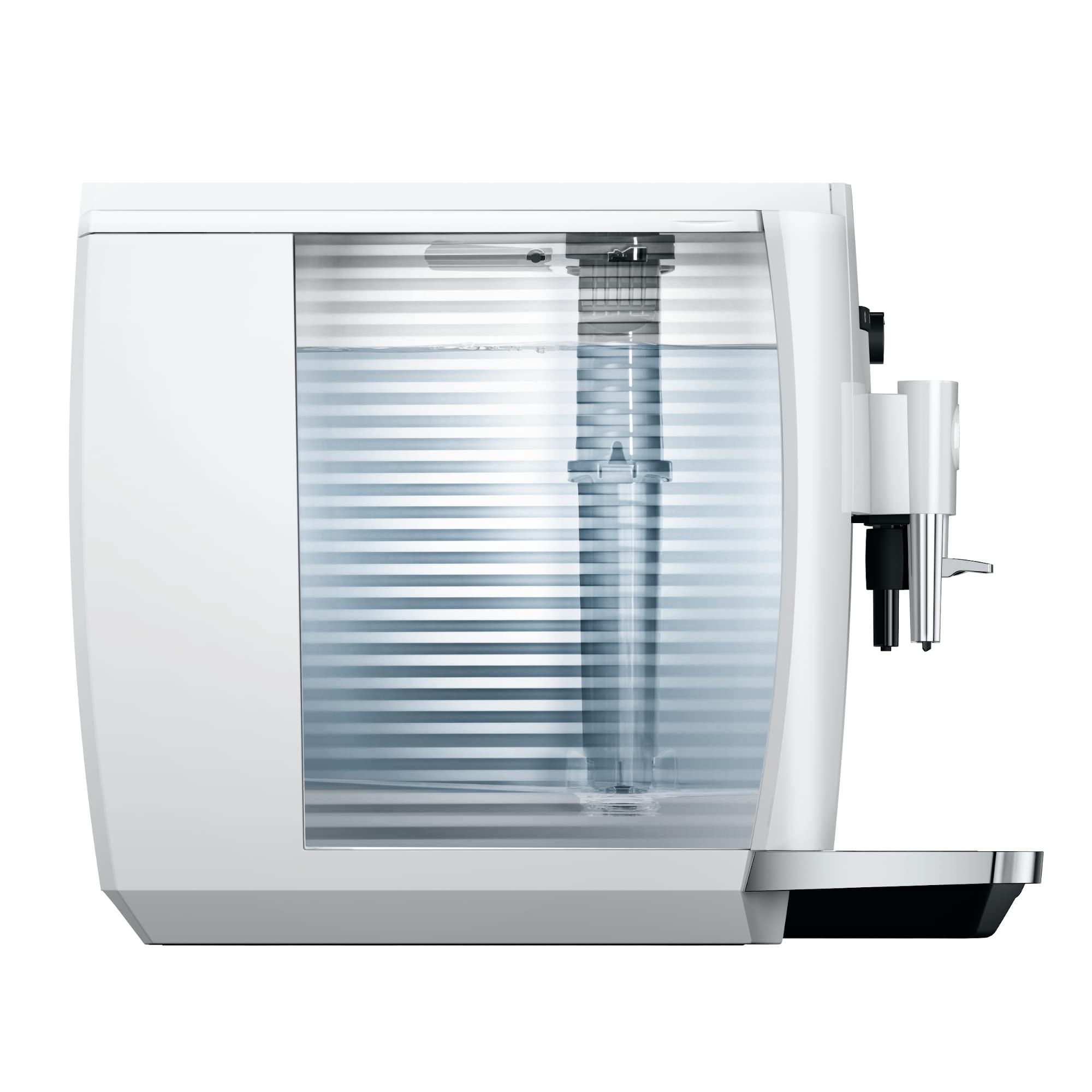 Jura E4 Automatic Coffee Machine (Piano White)