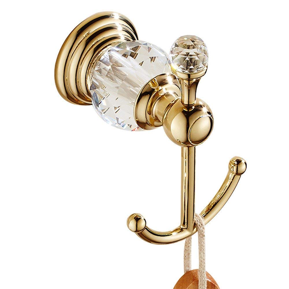 WINCASE Gold Bathroom Accessories  Adjustable Crystal Towel Bar Set  Golden Hardware Set Hand Towel Ring Racks Paper Holder Hook Wall Mounted