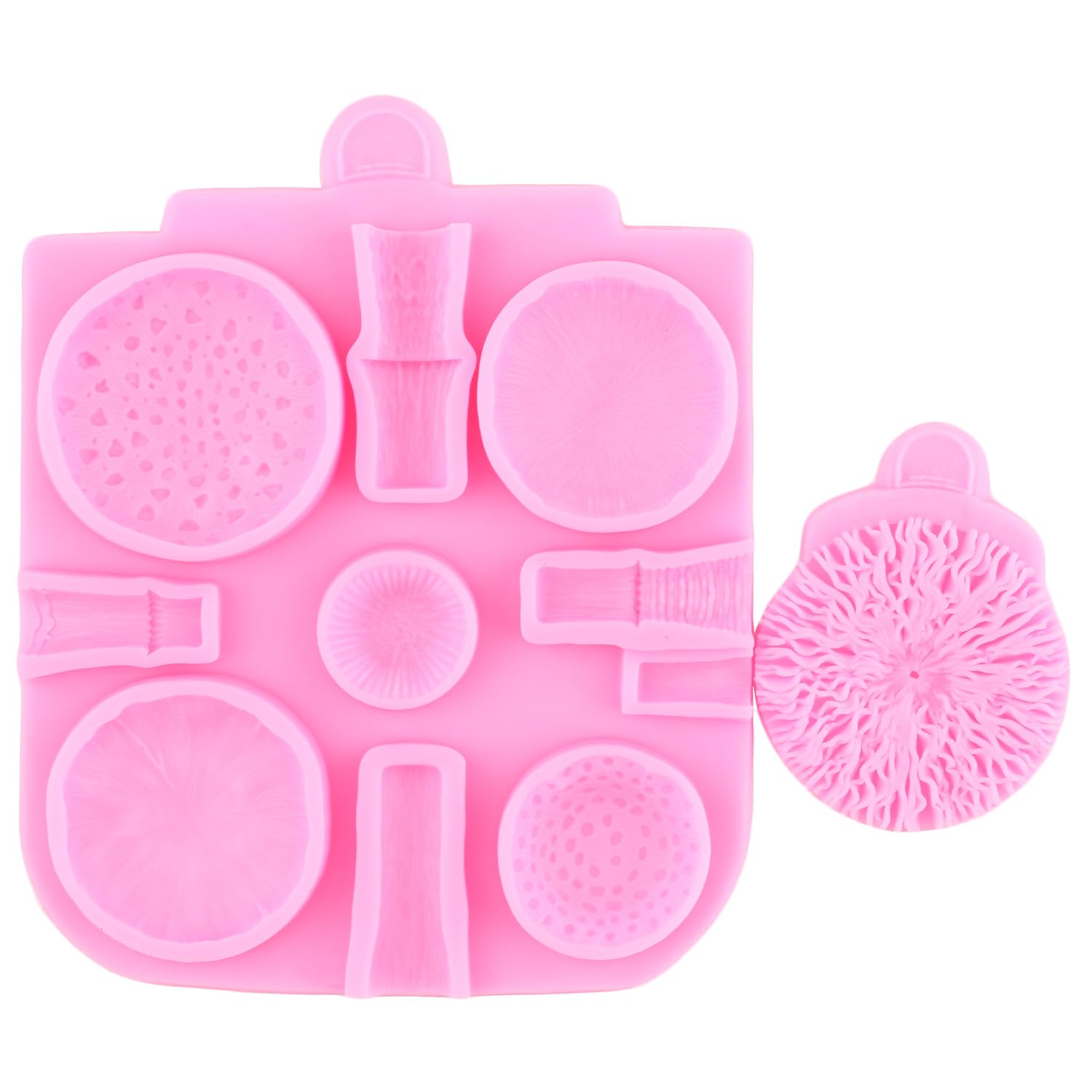 Miyahouse Mushroom Fondant Silicone Molds Chocolate Candy Silicone Molds For Cake Decorating Chocolate Candy Cupcake Topper Poly