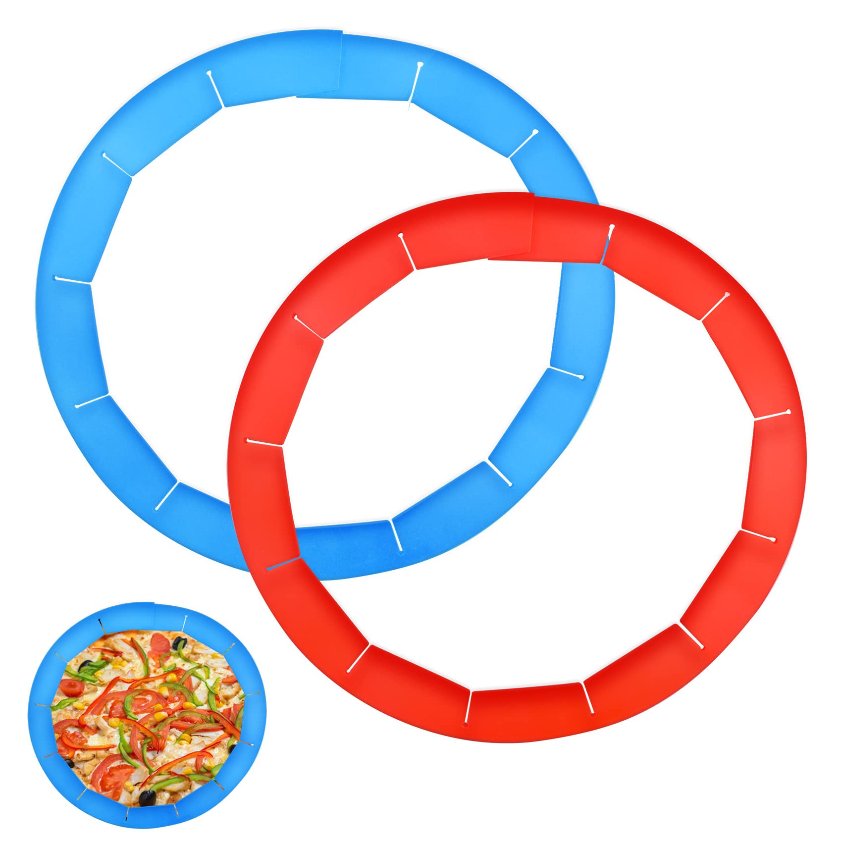 Stnrst-In 2 Pack Adjustable Pie Crust Shield Silicone Bake Crust Protector Reusable Pie Crust Protector Pie Crust Covers For Edg