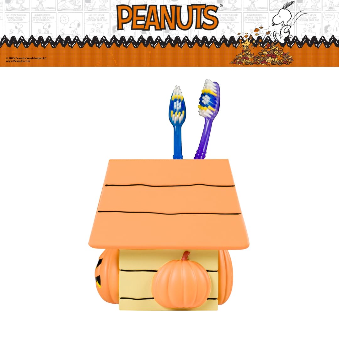 Peanuts Snoopy Toothbrush Holder - Makeup Brushes/Pens Tumbler, (Officially Licensed Product) by Franco Collectibles